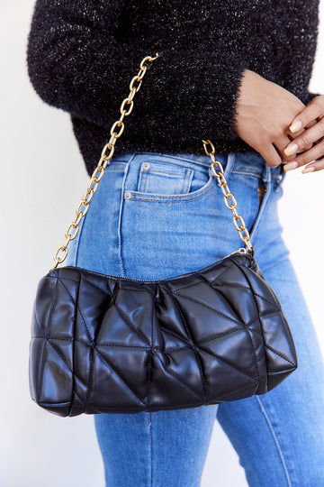 Charlee Quilted Chain Strap Bag