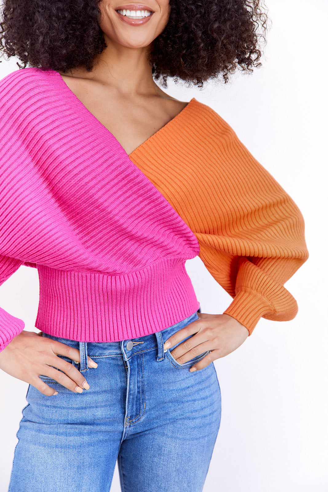 SALE - Ember Colorblock Wrap Sweater