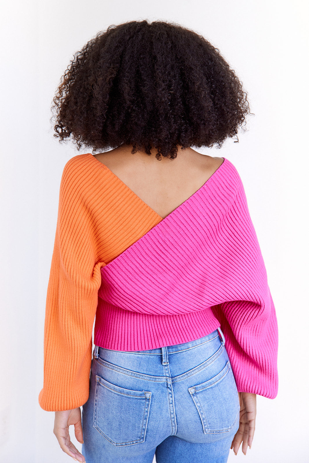 SALE - Ember Colorblock Wrap Sweater