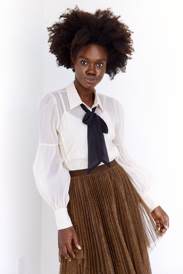 SALE- Sarie Tie Blouse