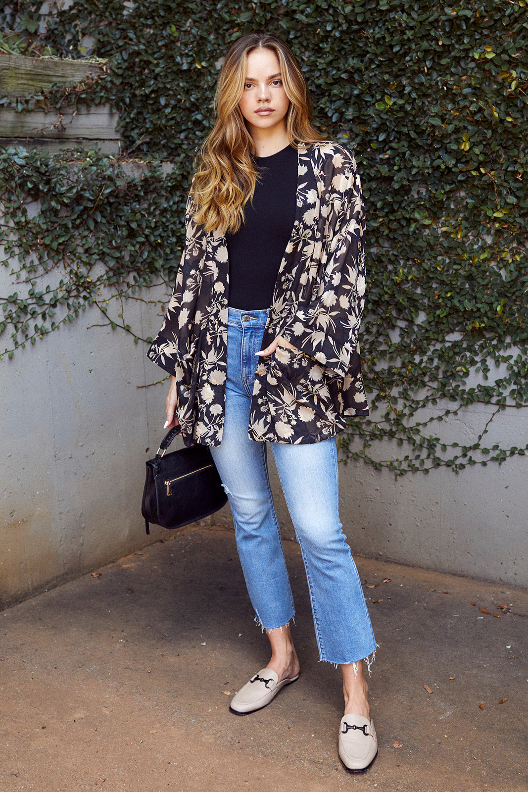 Mia Floral Printed Kimono