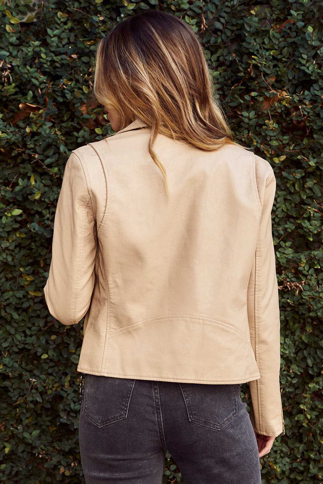 Blank NYC Faux Leather Moto Jacket - L - ONXY