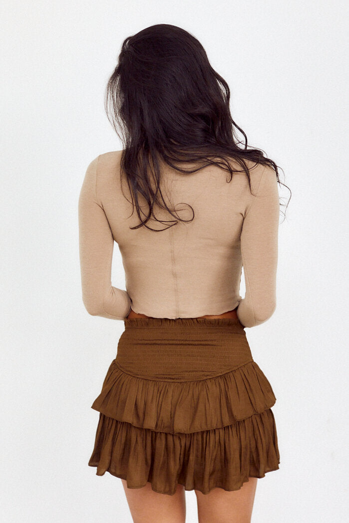 Meredith Smocked Mini Skirt