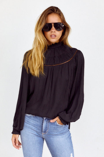 Lorie Pleated Detail Blouse