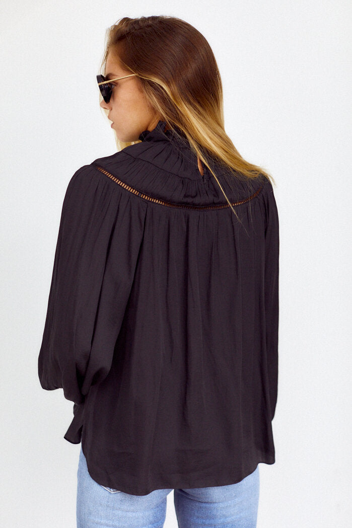 Lorie Pleated Detail Blouse