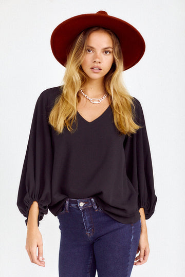 Bella Balloon Sleeve Blouse