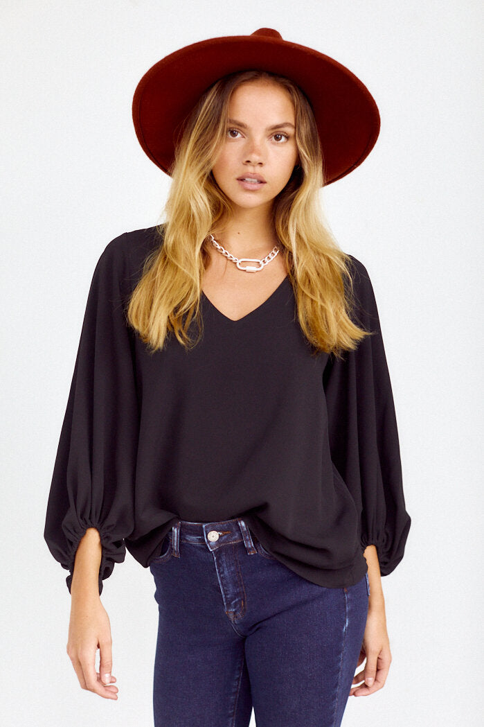 Bella Balloon Sleeve Blouse