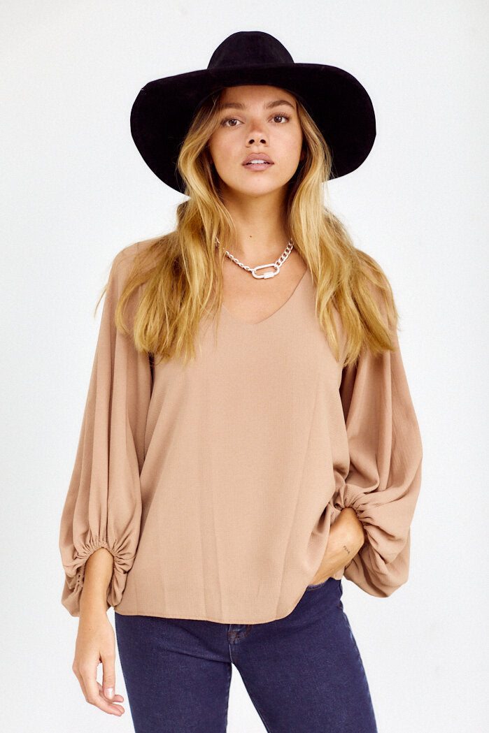Bella Balloon Sleeve Blouse