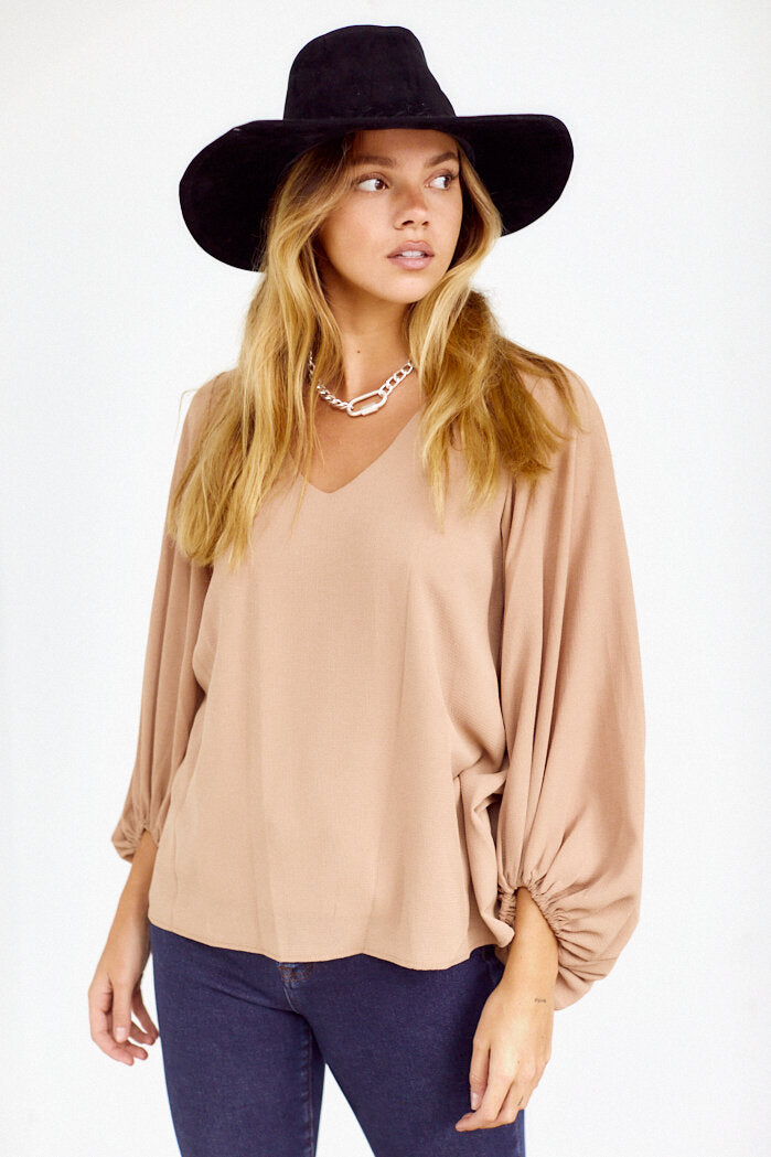Bella Balloon Sleeve Blouse