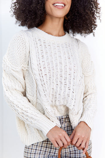 SALE - Kaylee Cable Knit Sweater