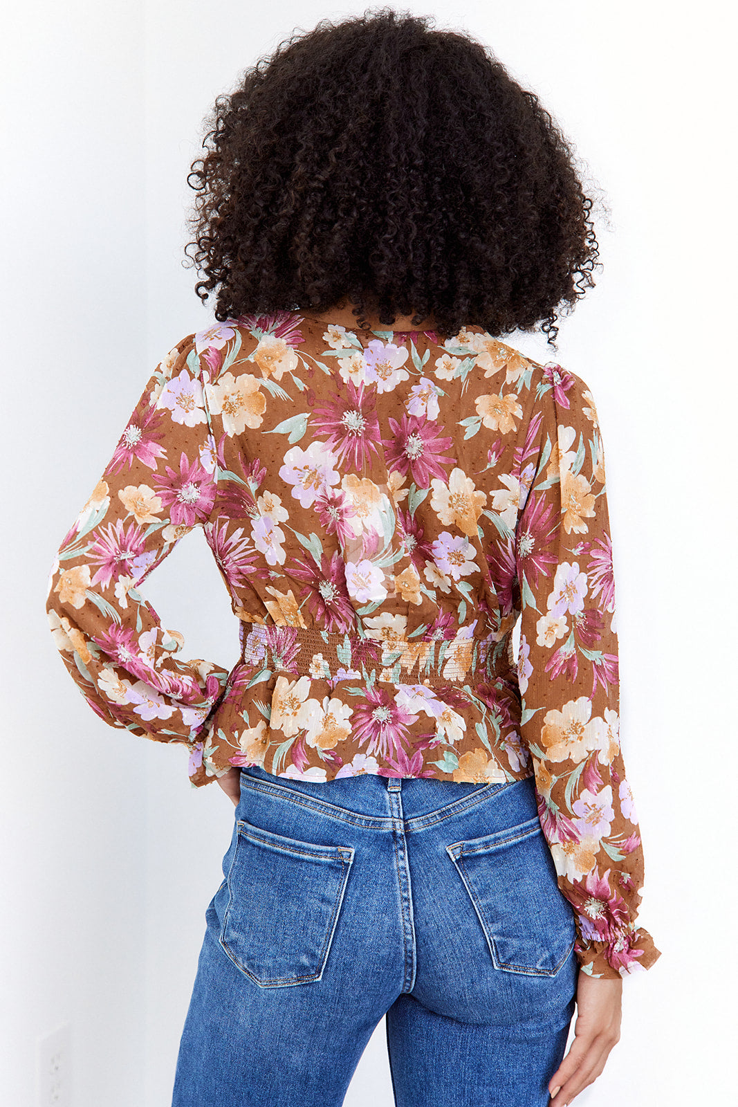 SALE- Shay Floral V Neck Blouse