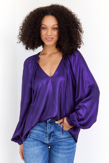 SALE - Ashlee Tie Blouse