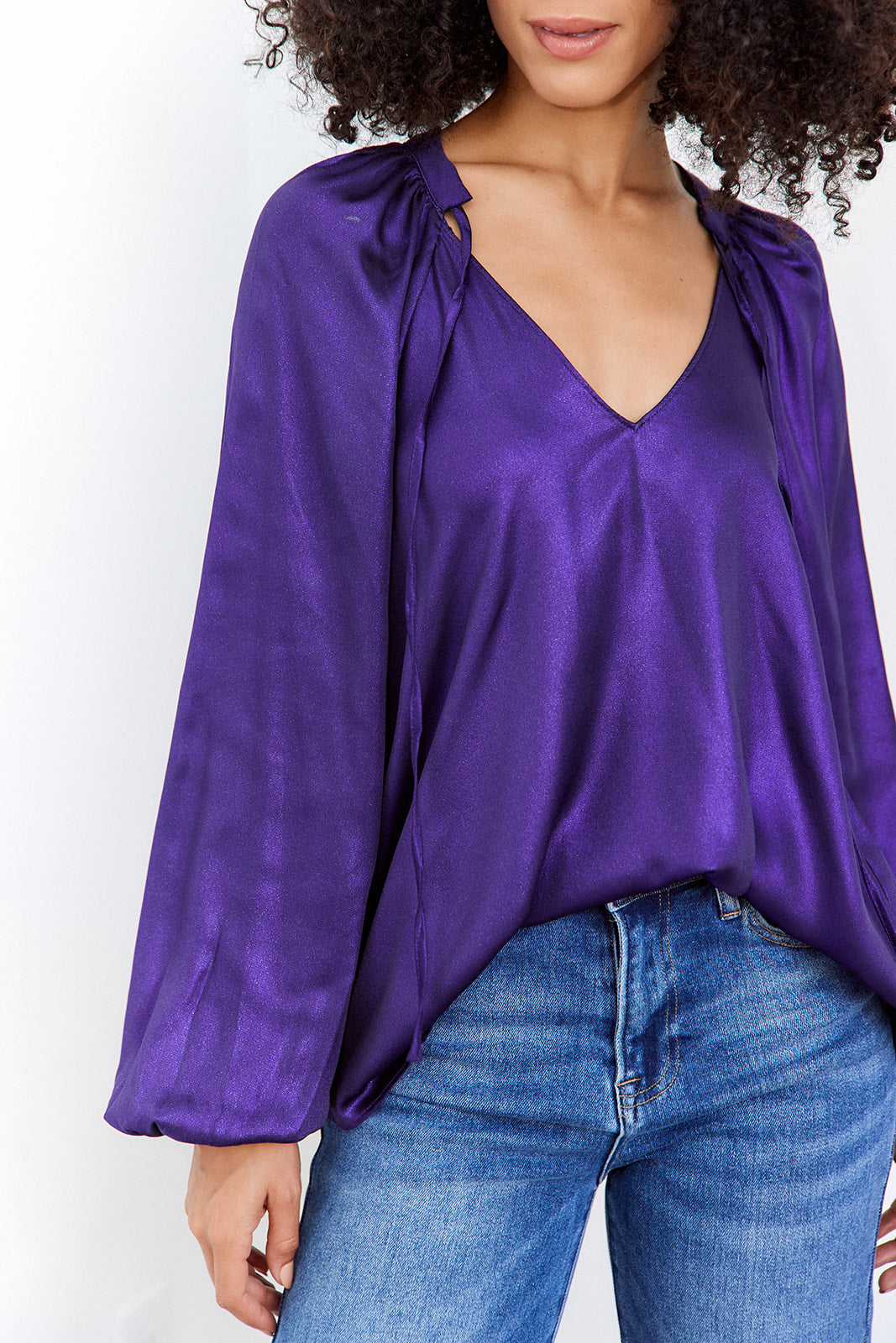SALE - Ashlee Tie Blouse
