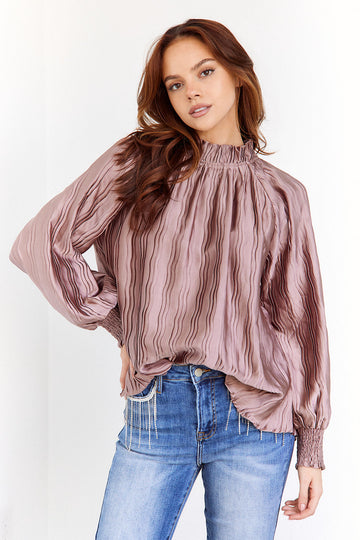 SALE - Alice Textured Ripple Blouse