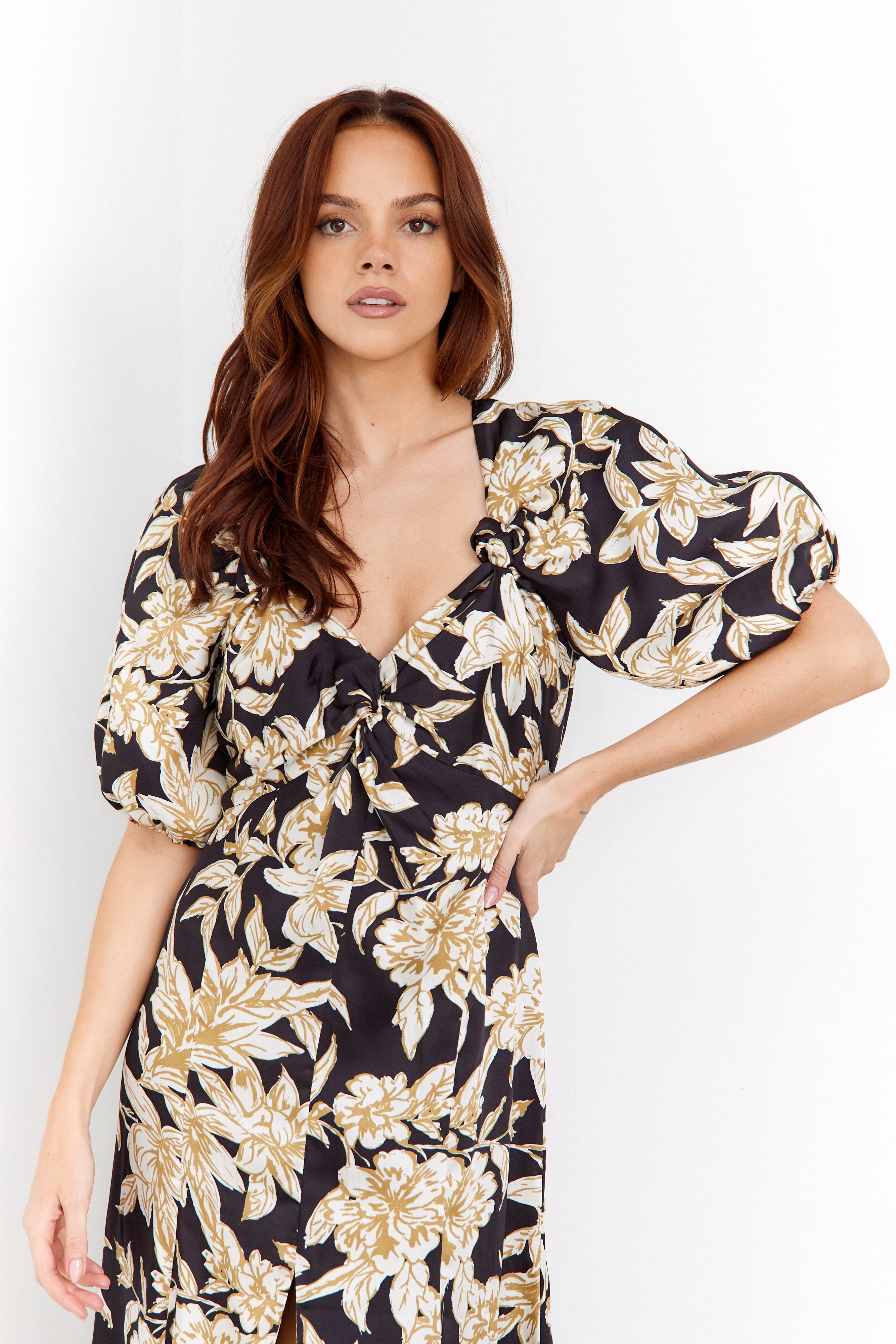 SALE - Brielle Floral Midi Dress