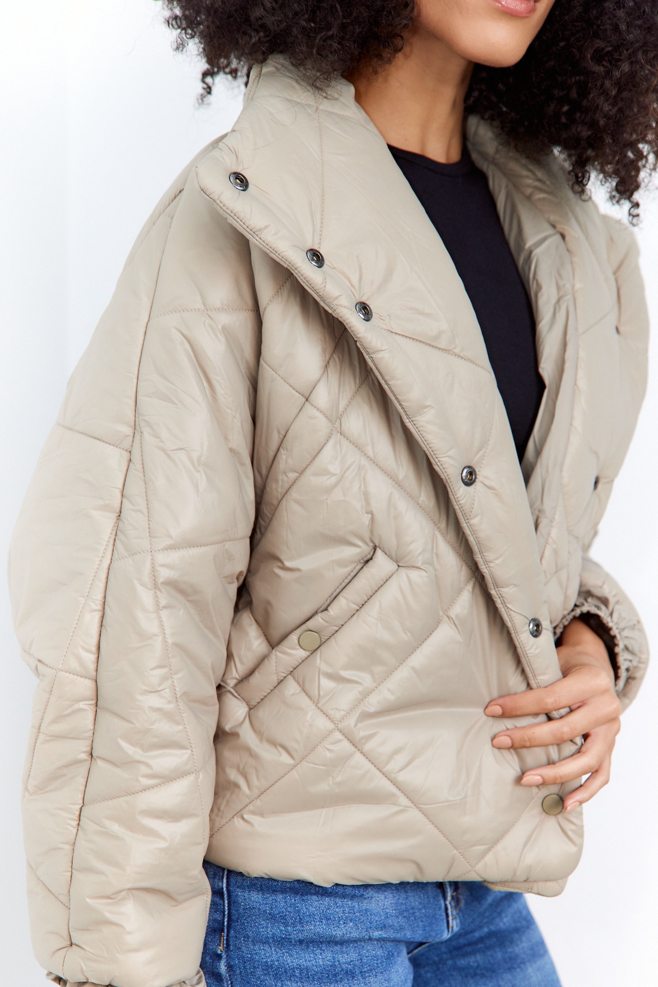 SALE - Adrian Quilted Nylon Puffer