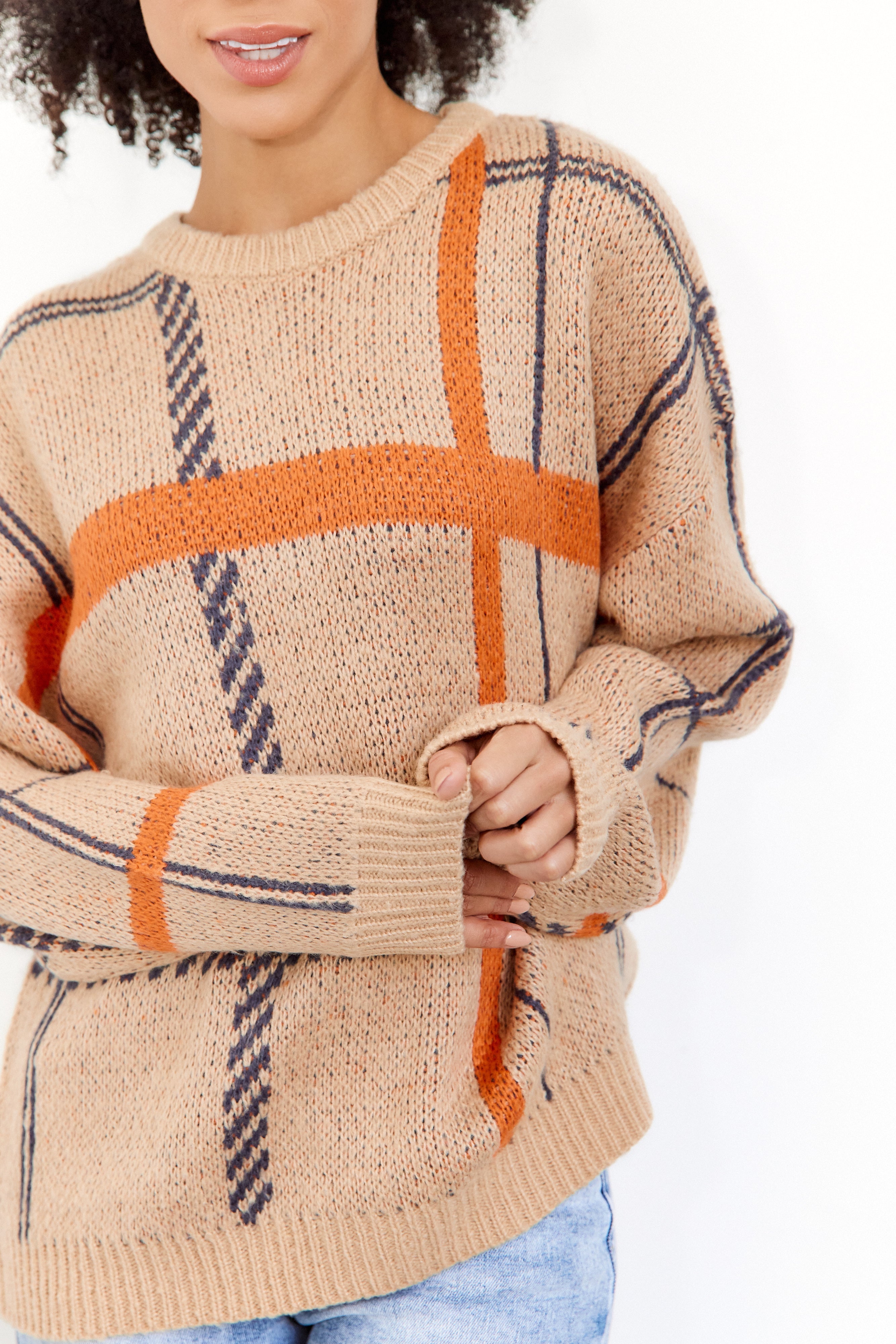SALE - Sophia Plaid Sweater