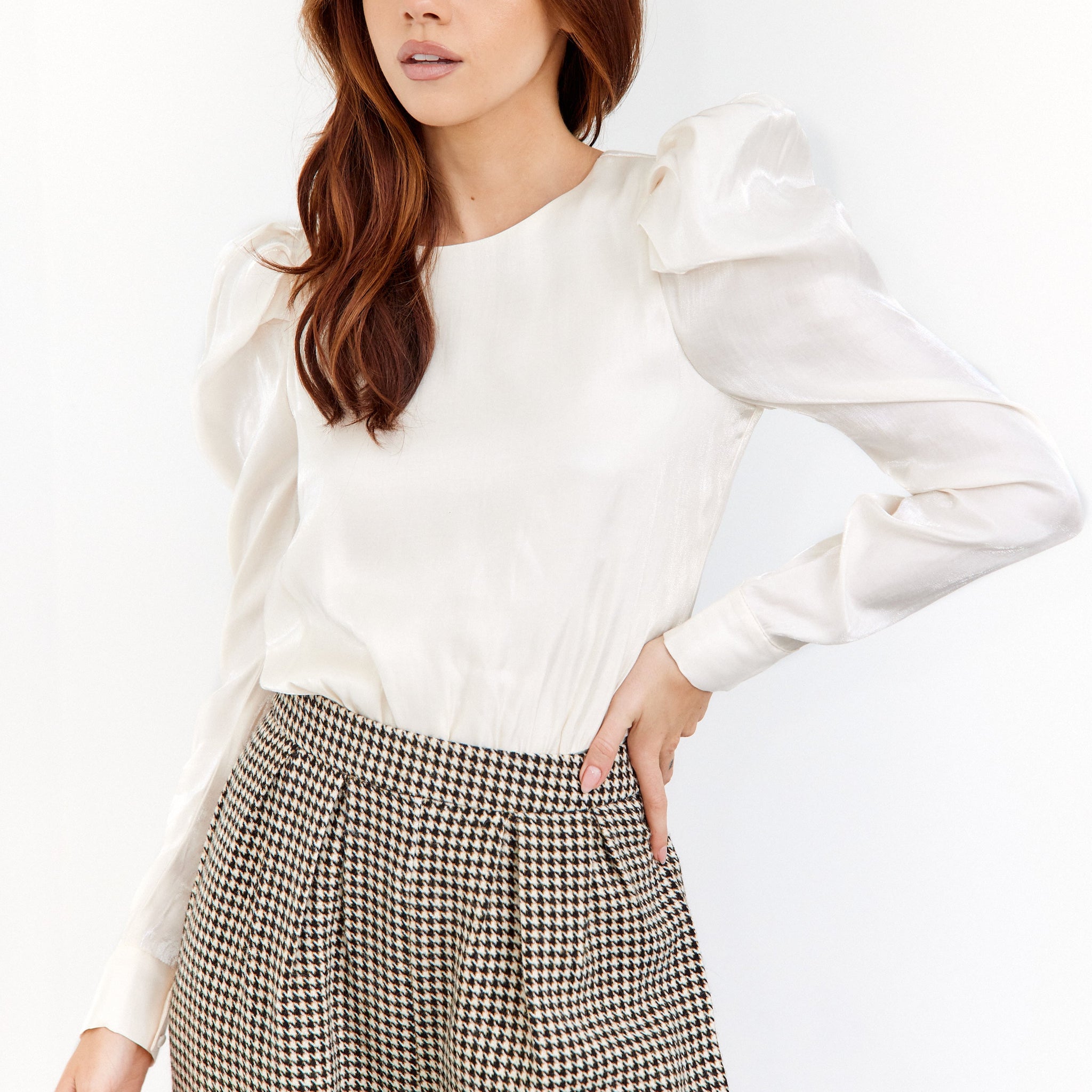 SALE - Skye Puff Sleeve Bodysuit