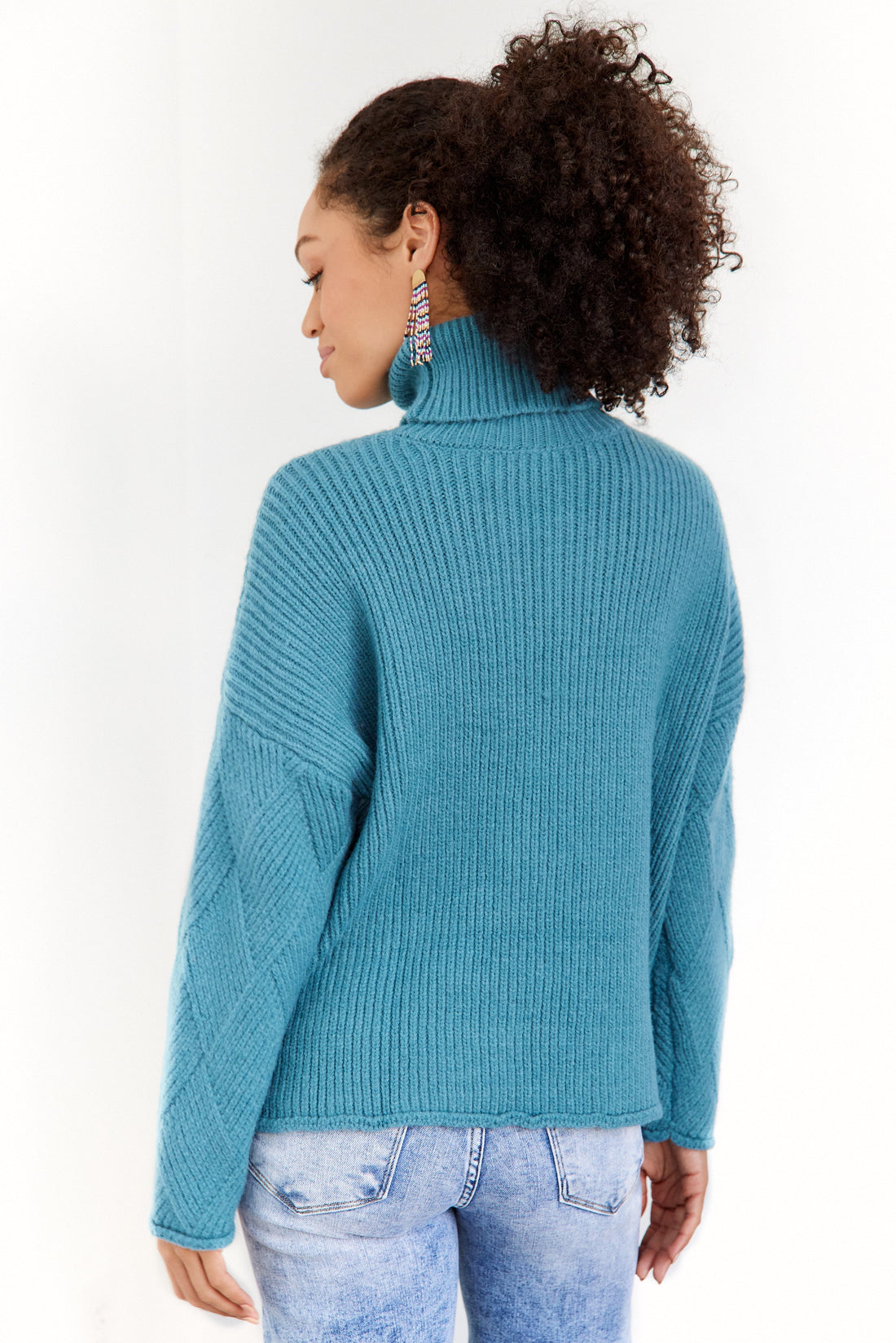 SALE - Florence Textured Turtleneck Sweater