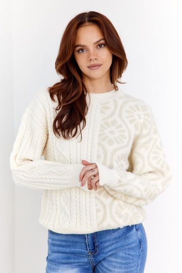 SALE - Angelena Two Toned Sweater