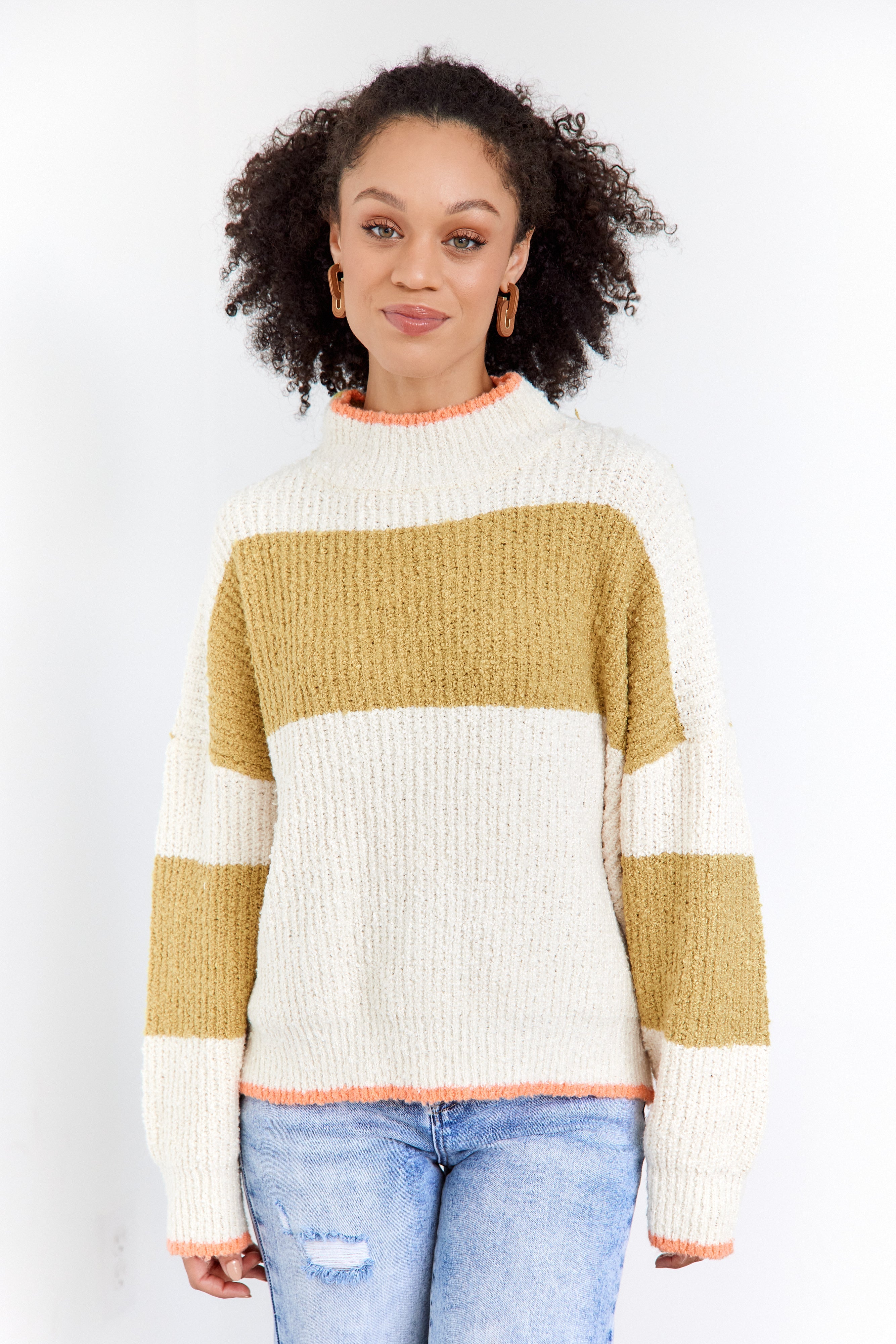 SALE - Chloe Striped Colorblock Sweater