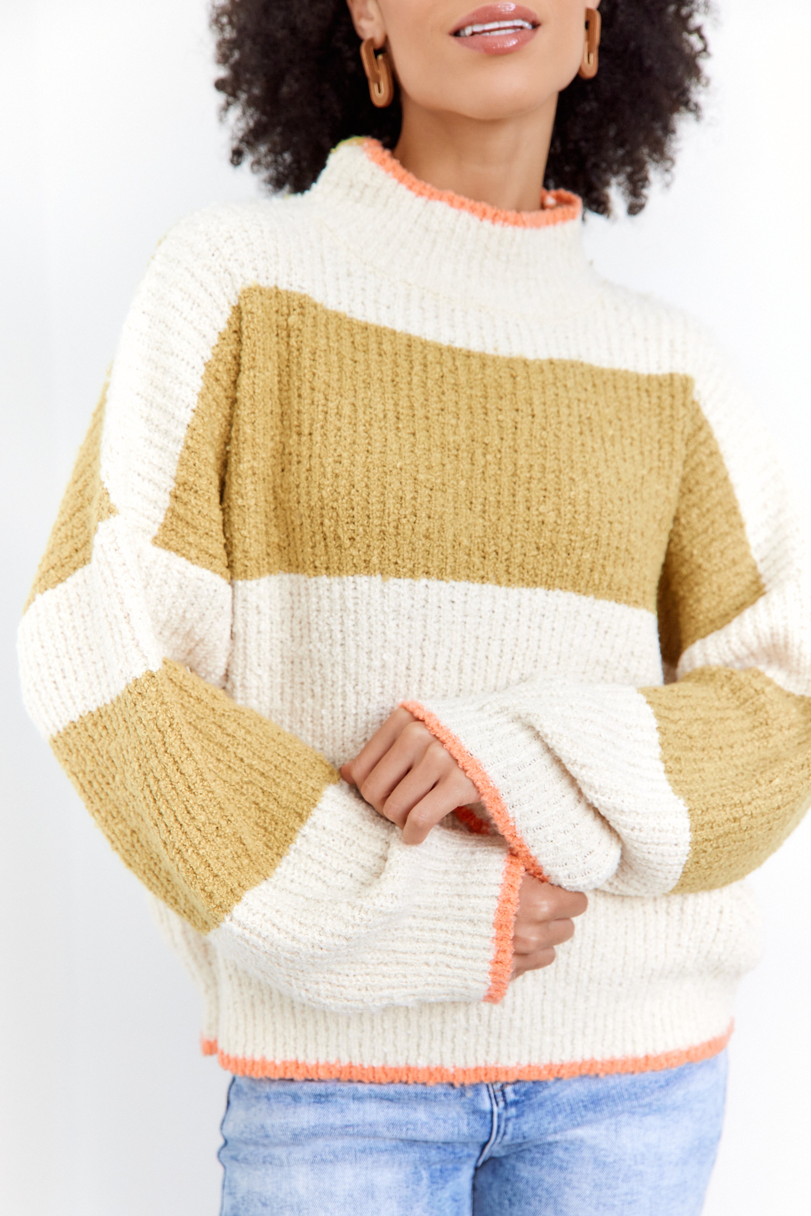 SALE - Chloe Striped Colorblock Sweater