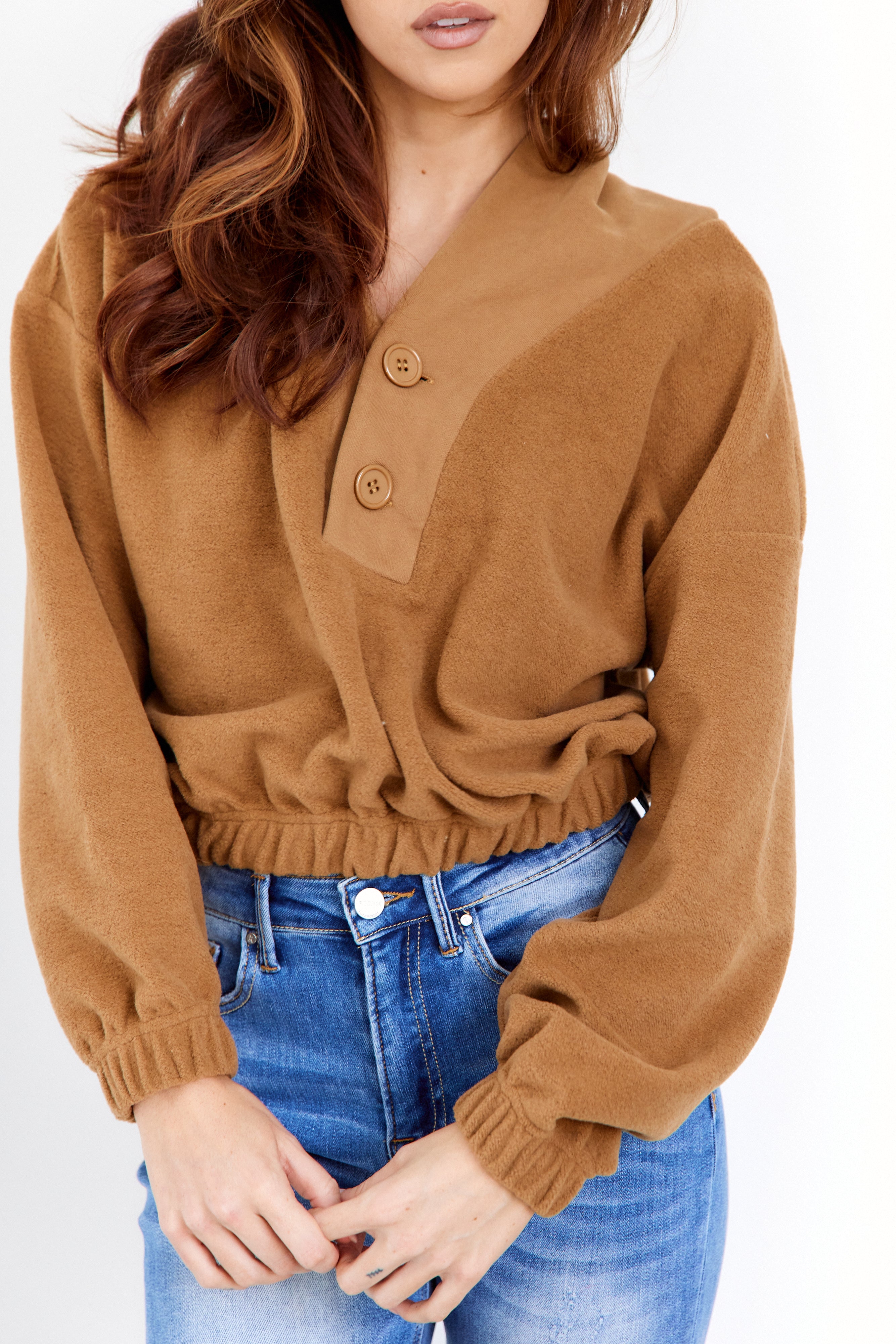 SALE - Millie Button Detail Hoodie
