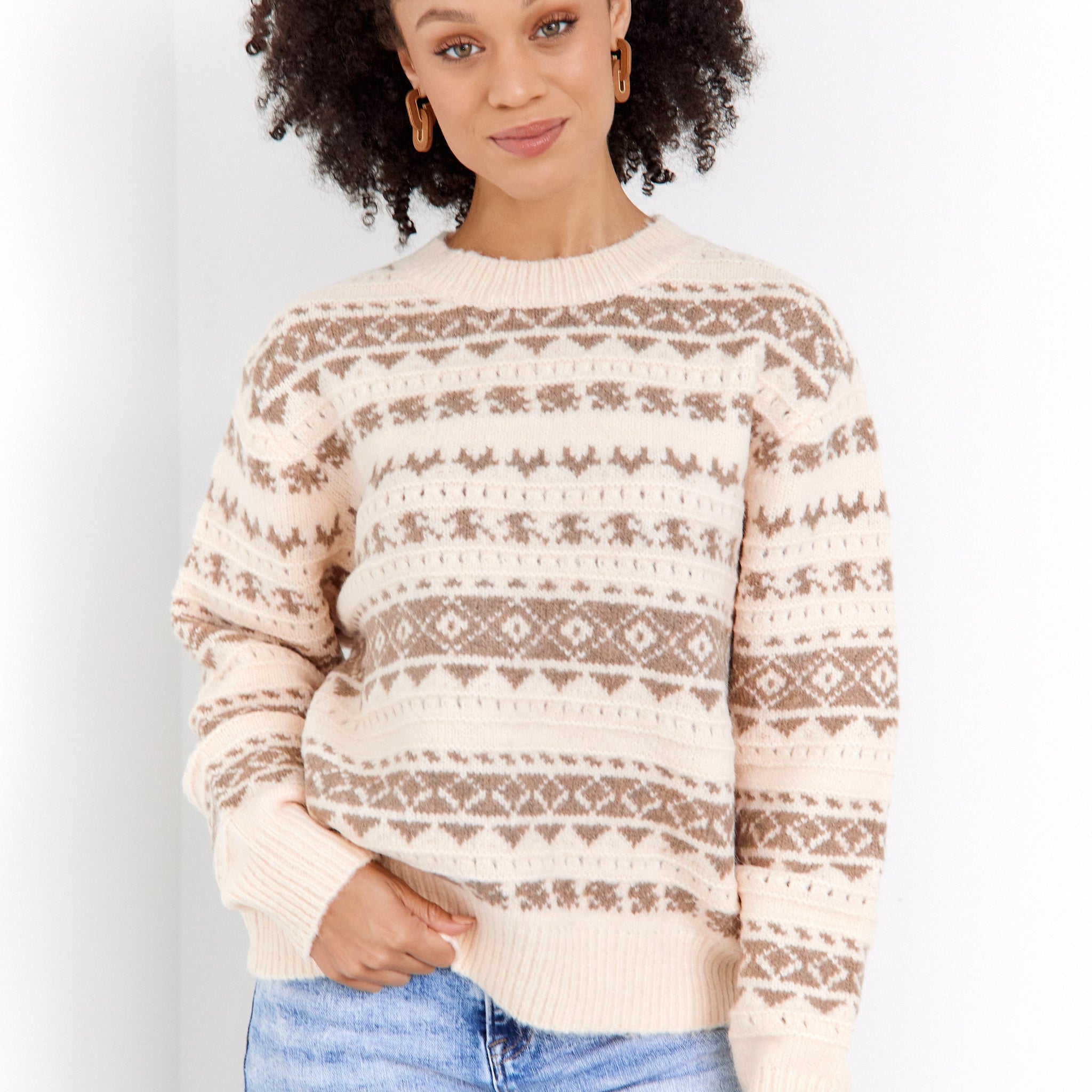 SALE - Tinsley Printed Sweater