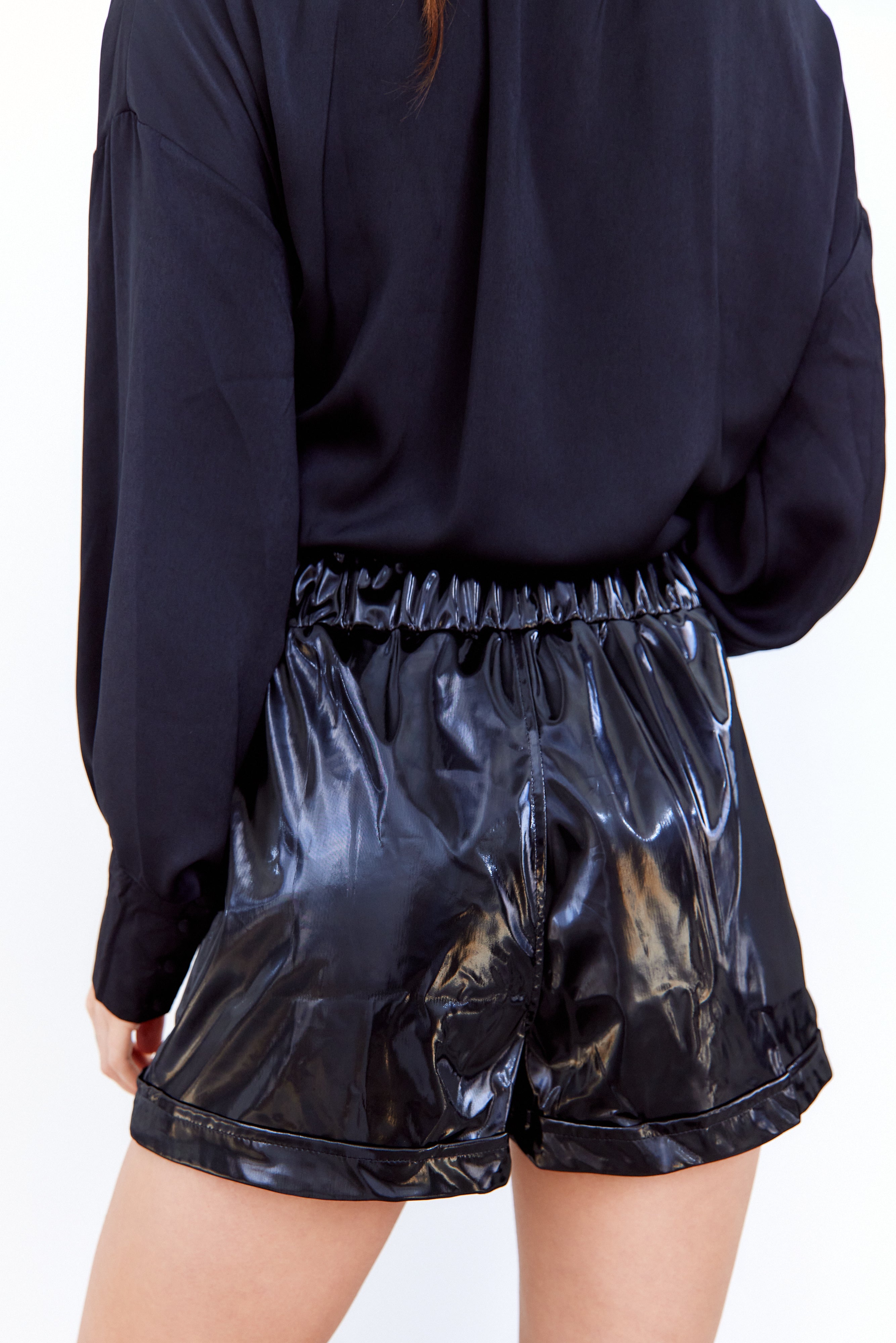 SALE - Chloe Patent Faux Leather Shorts
