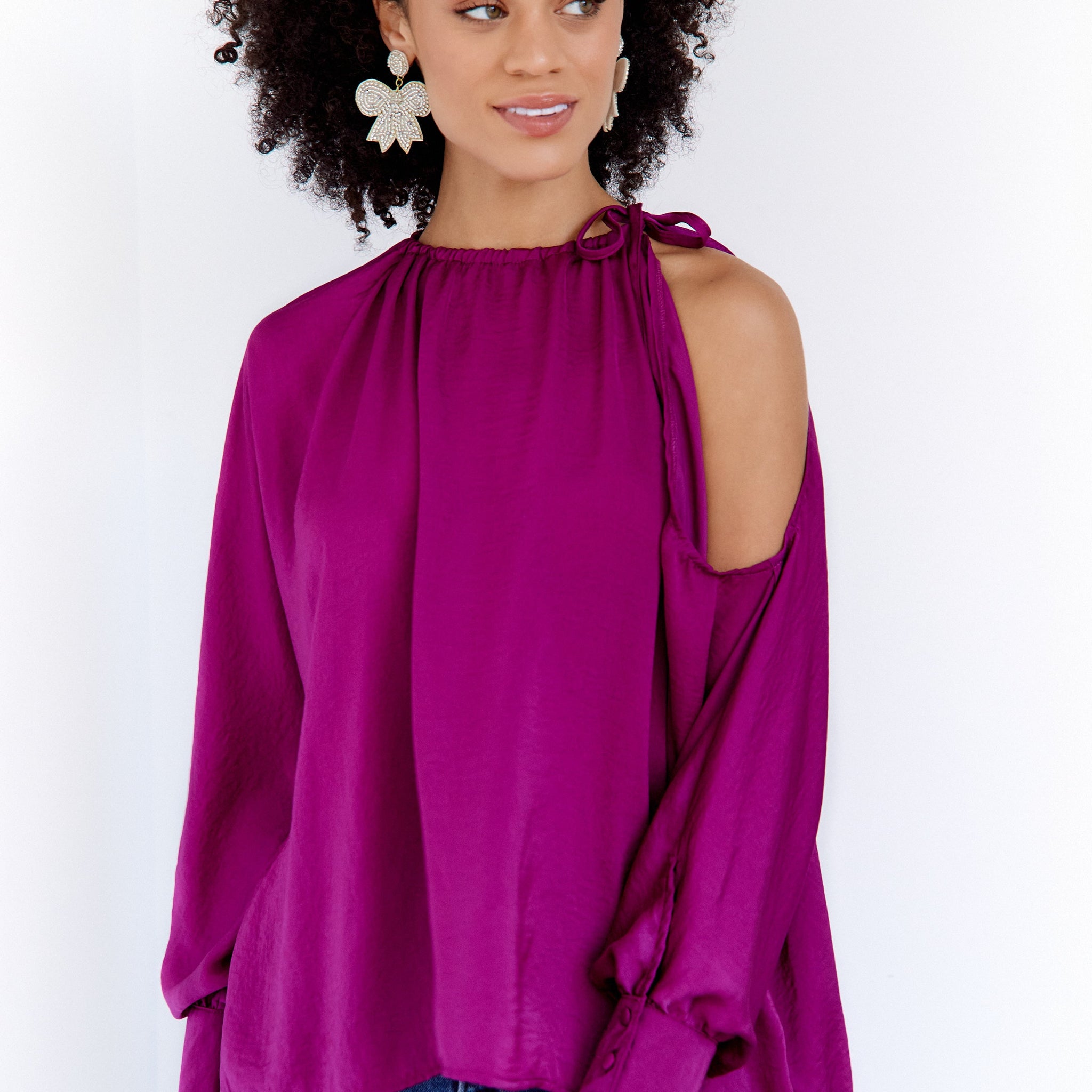 SALE - River Cold Shoulder Blouse