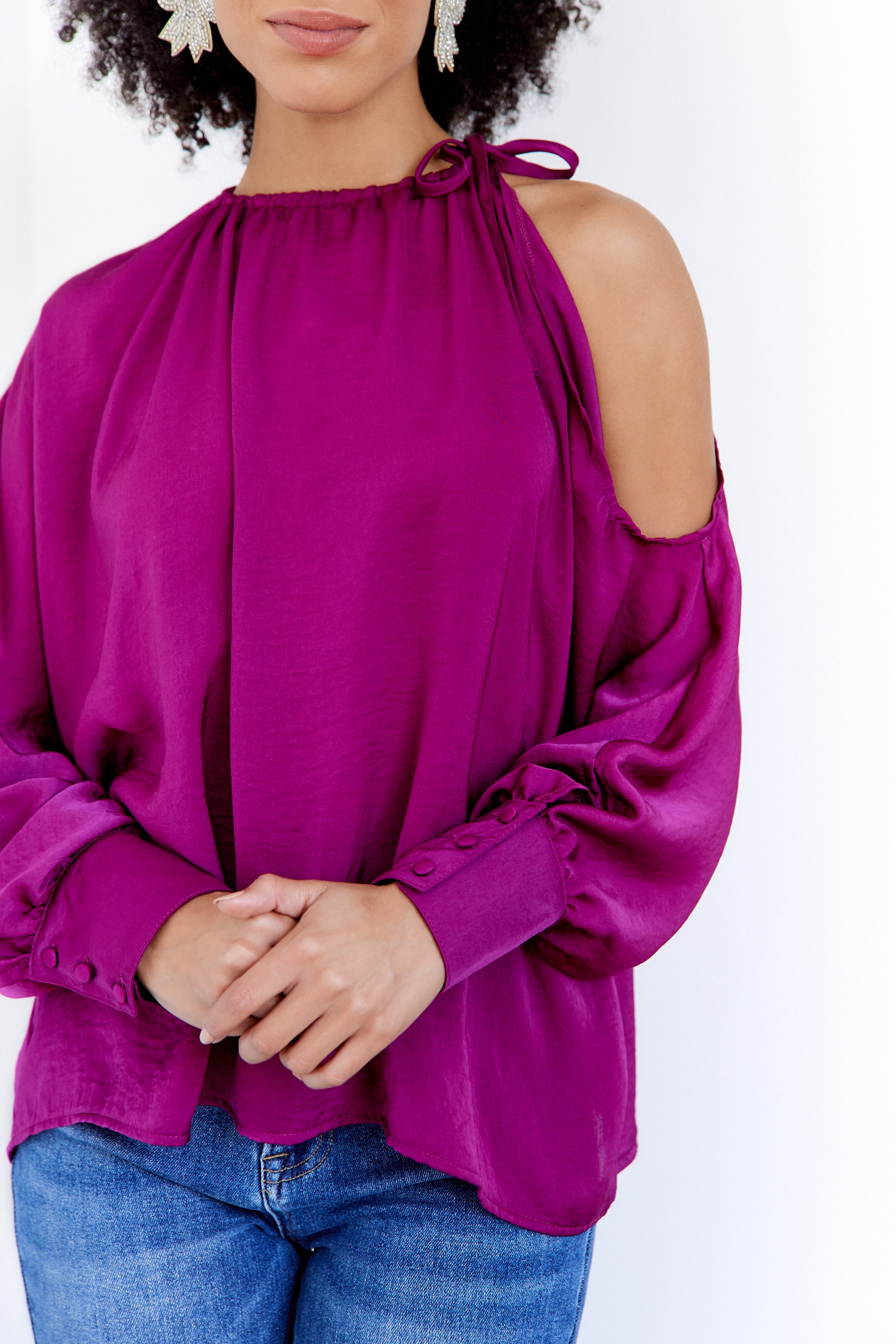 SALE - River Cold Shoulder Blouse