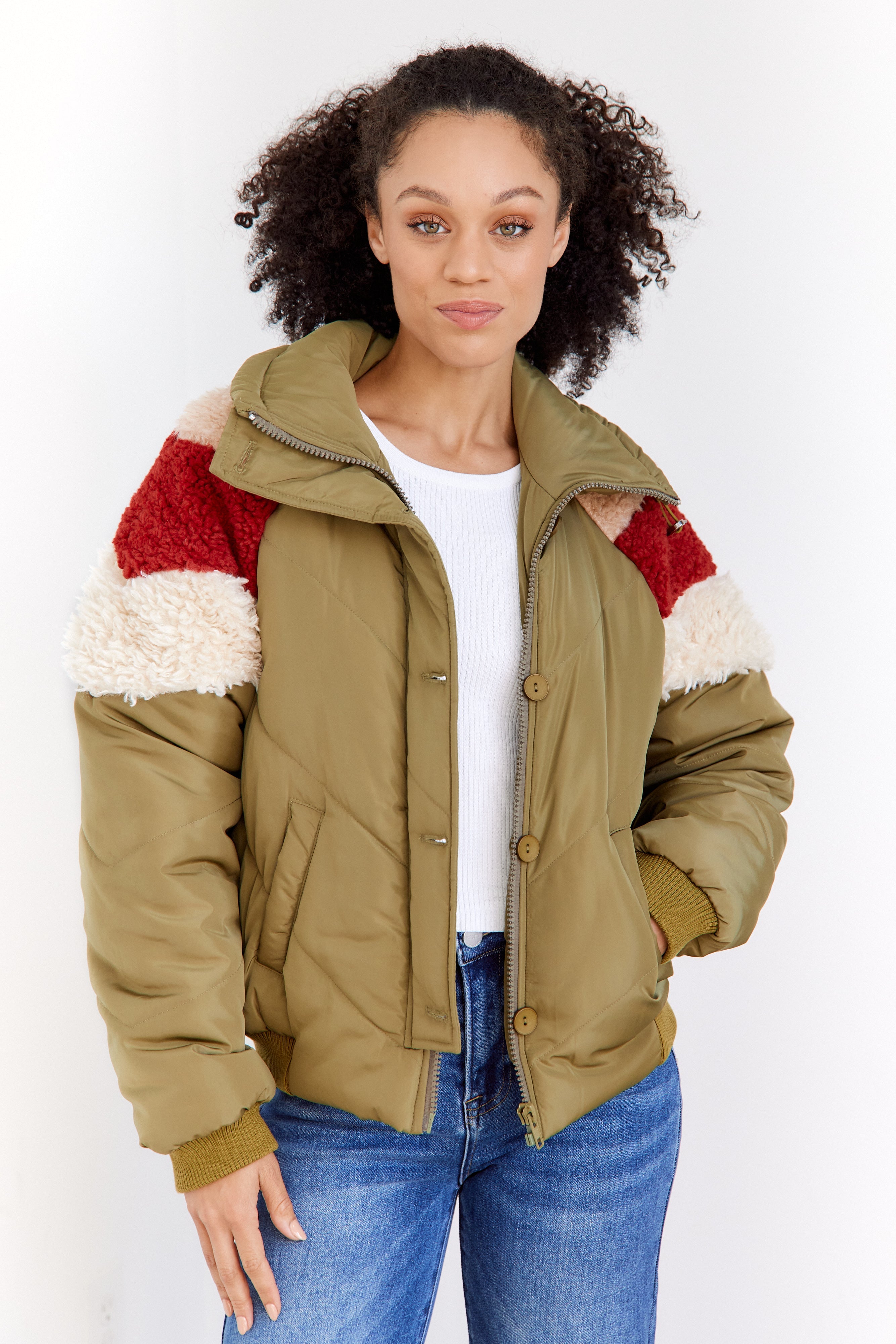 SALE - Keely Aviator Puffer Jacket