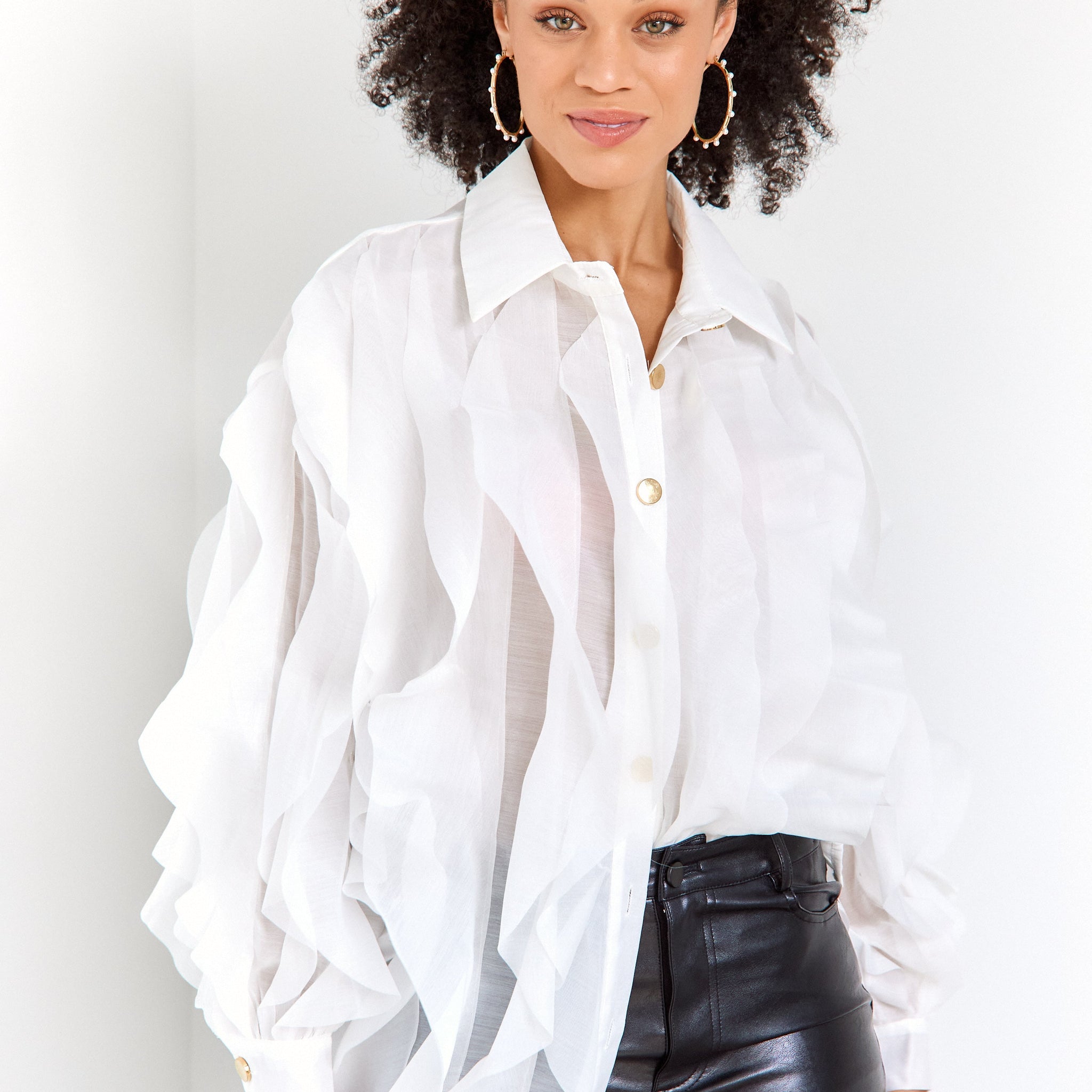SALE- Anastasia Ruffle Blouse