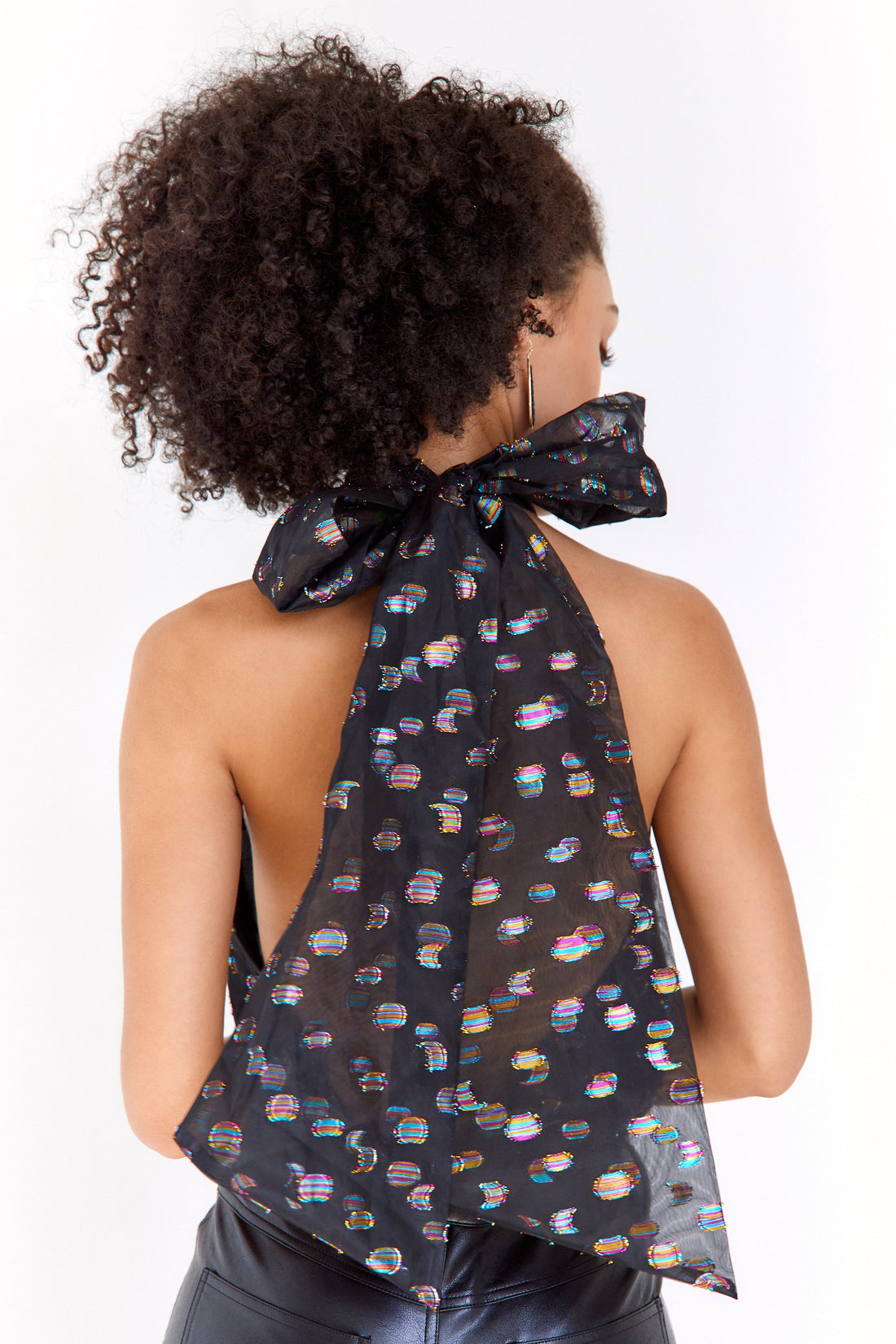 SALE - Bowie Halter Tulle Bodysuit
