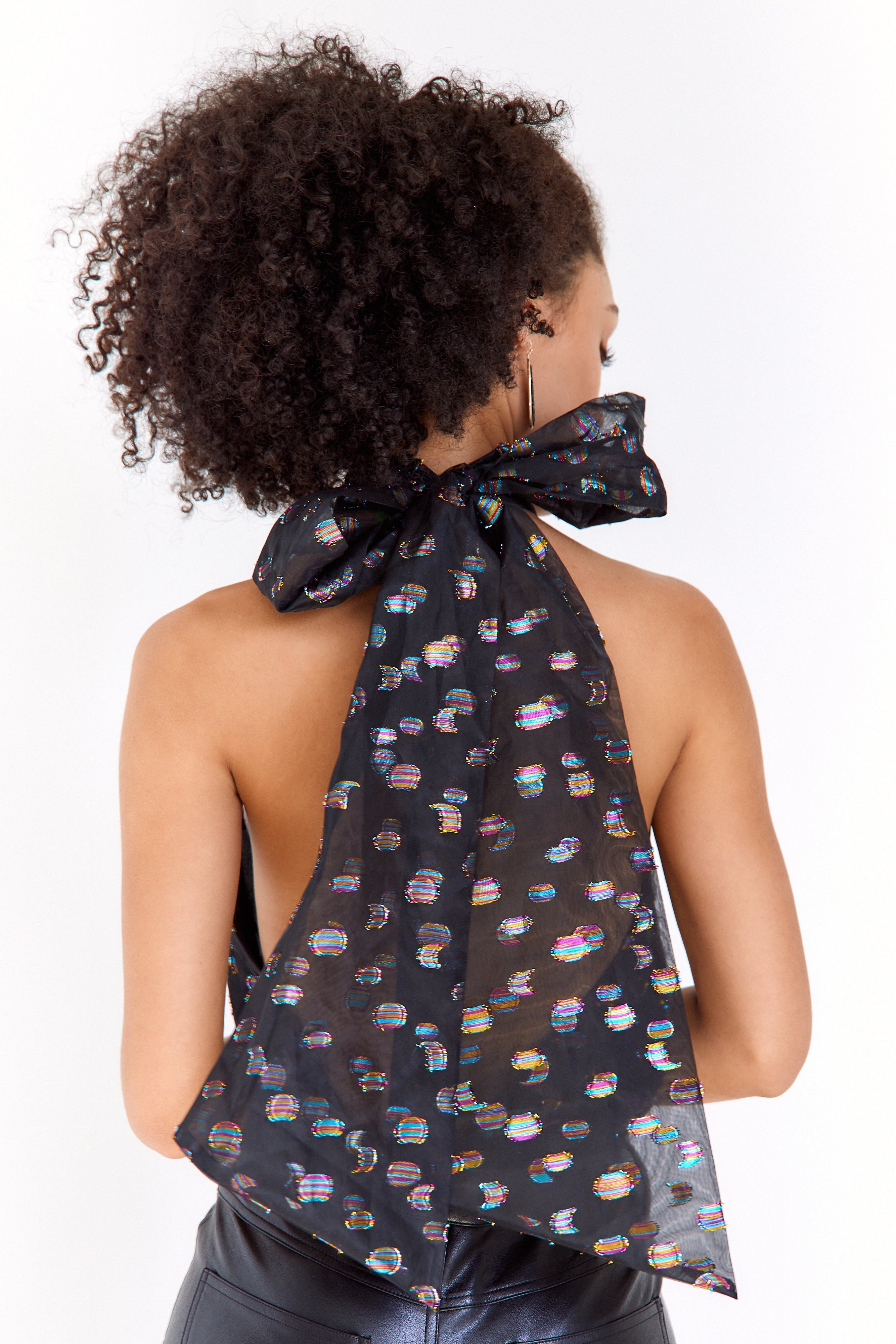 SALE - Bowie Halter Tulle Bodysuit