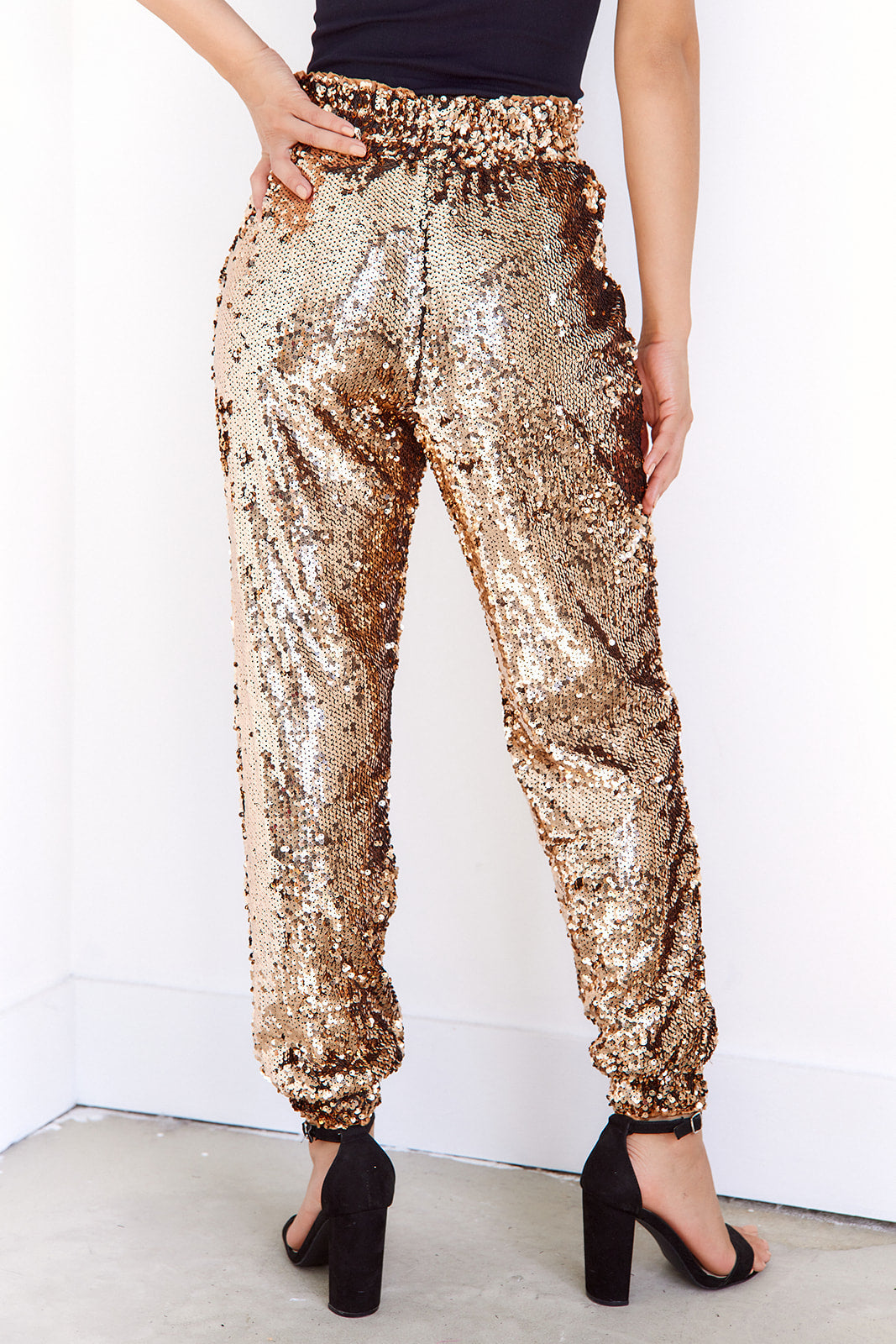SALE - Quinn Sequin Jogger Pants