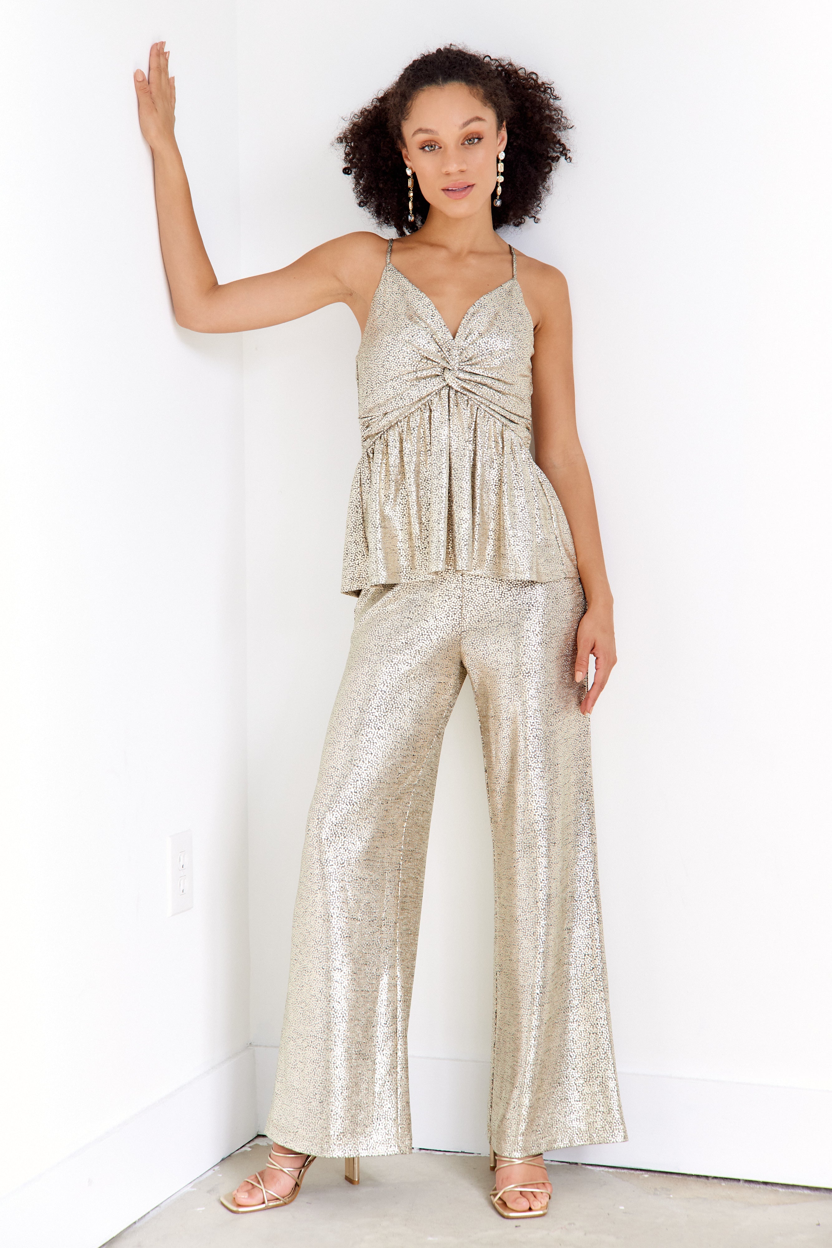 SALE- Blaise Shine Twist Cami