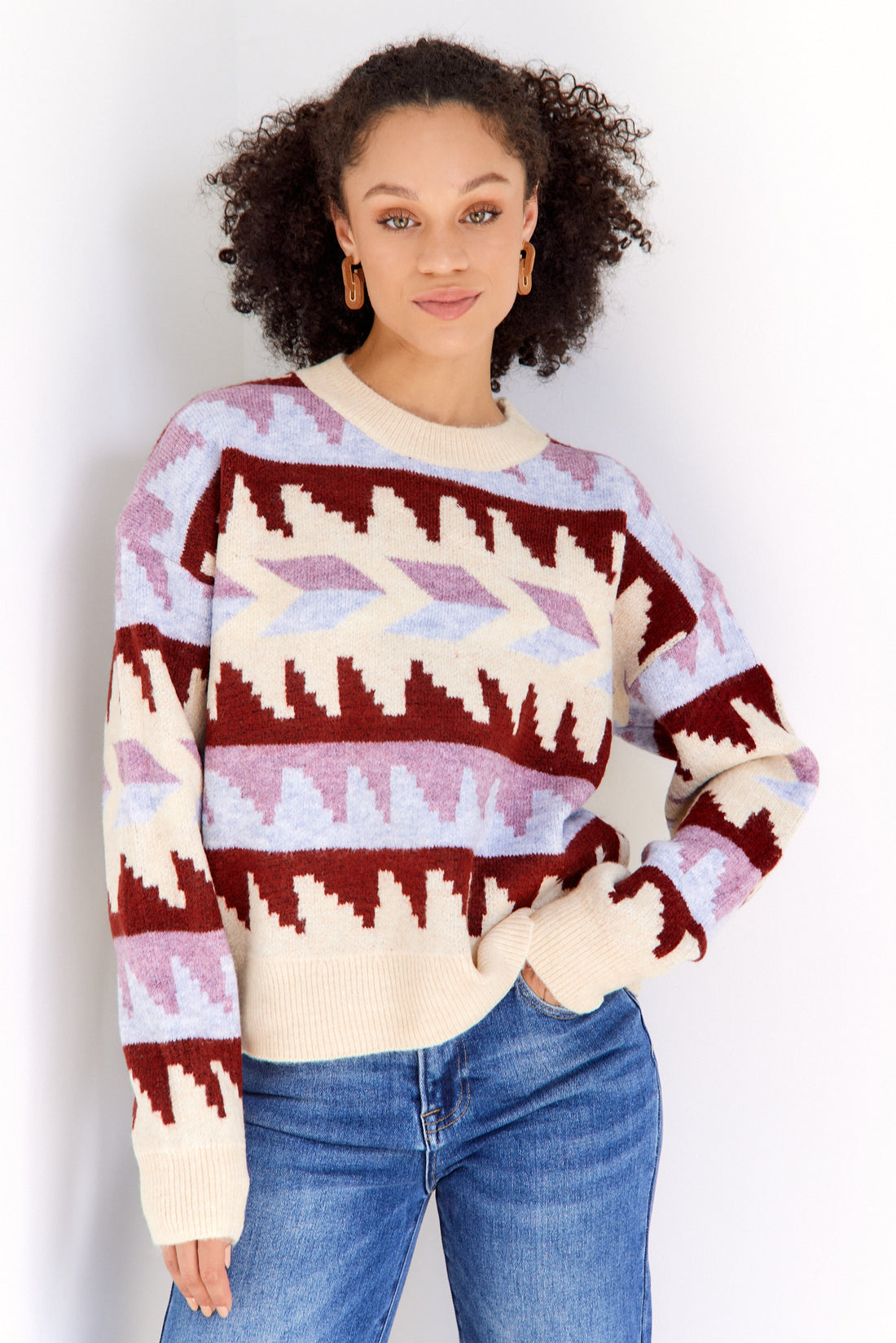 SALE - Pia Printed Sweater