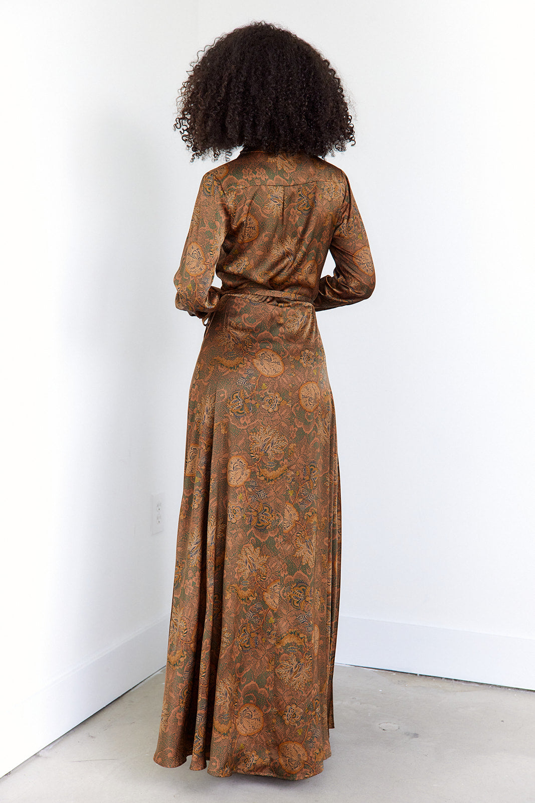 SALE - Riley Printed Wrap Maxi Dress