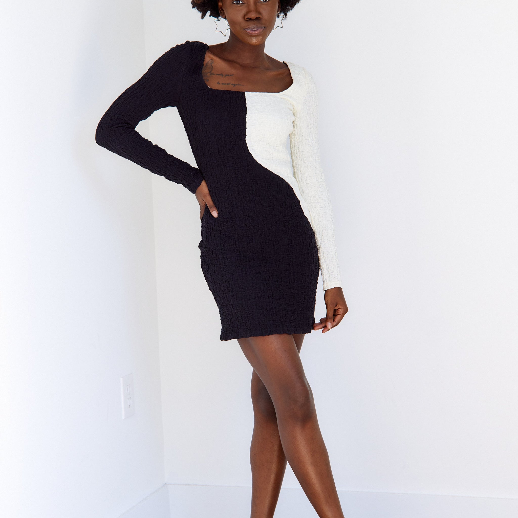 SALE - Lennon Two Toned Mini Dress