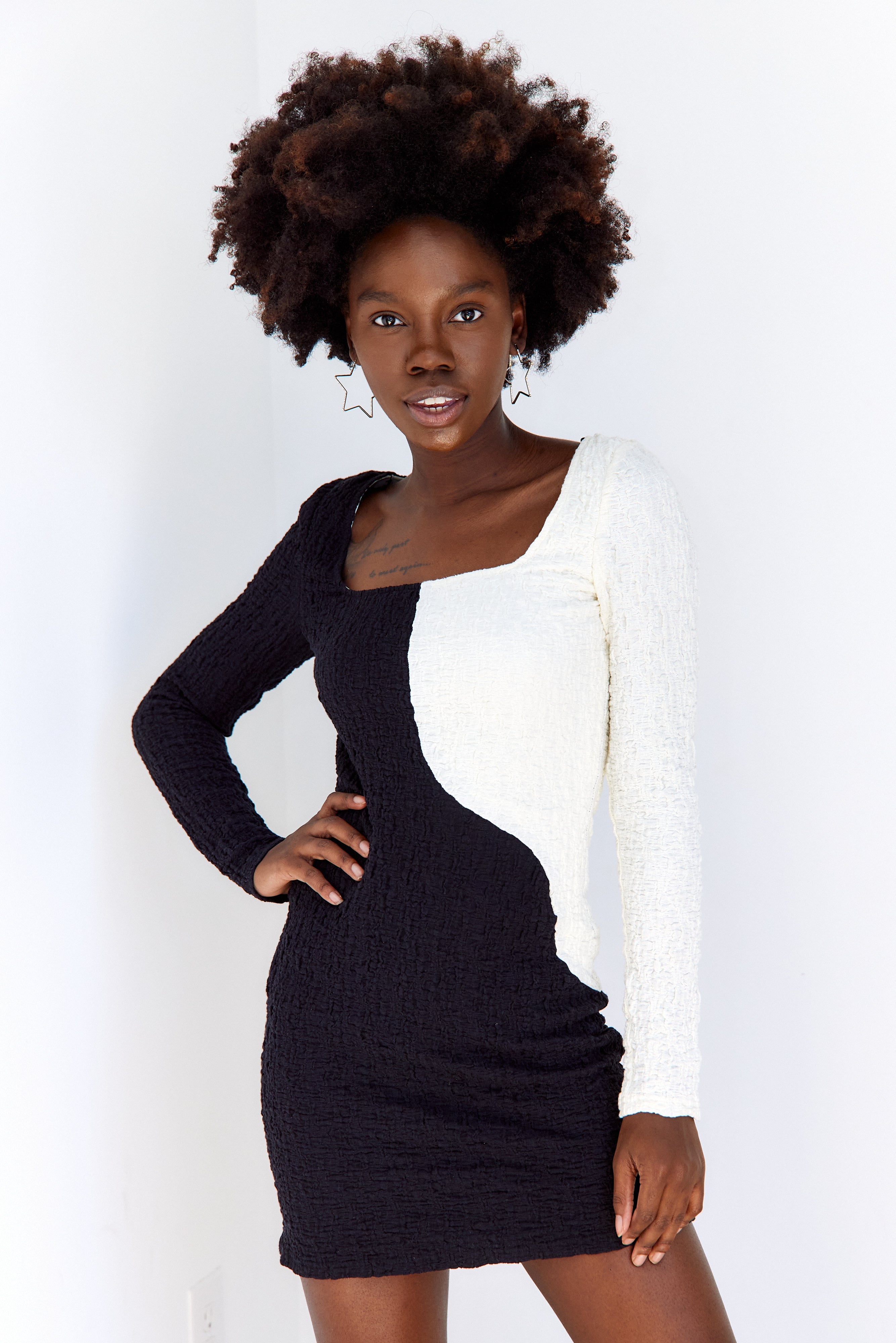 SALE - Lennon Two Toned Mini Dress