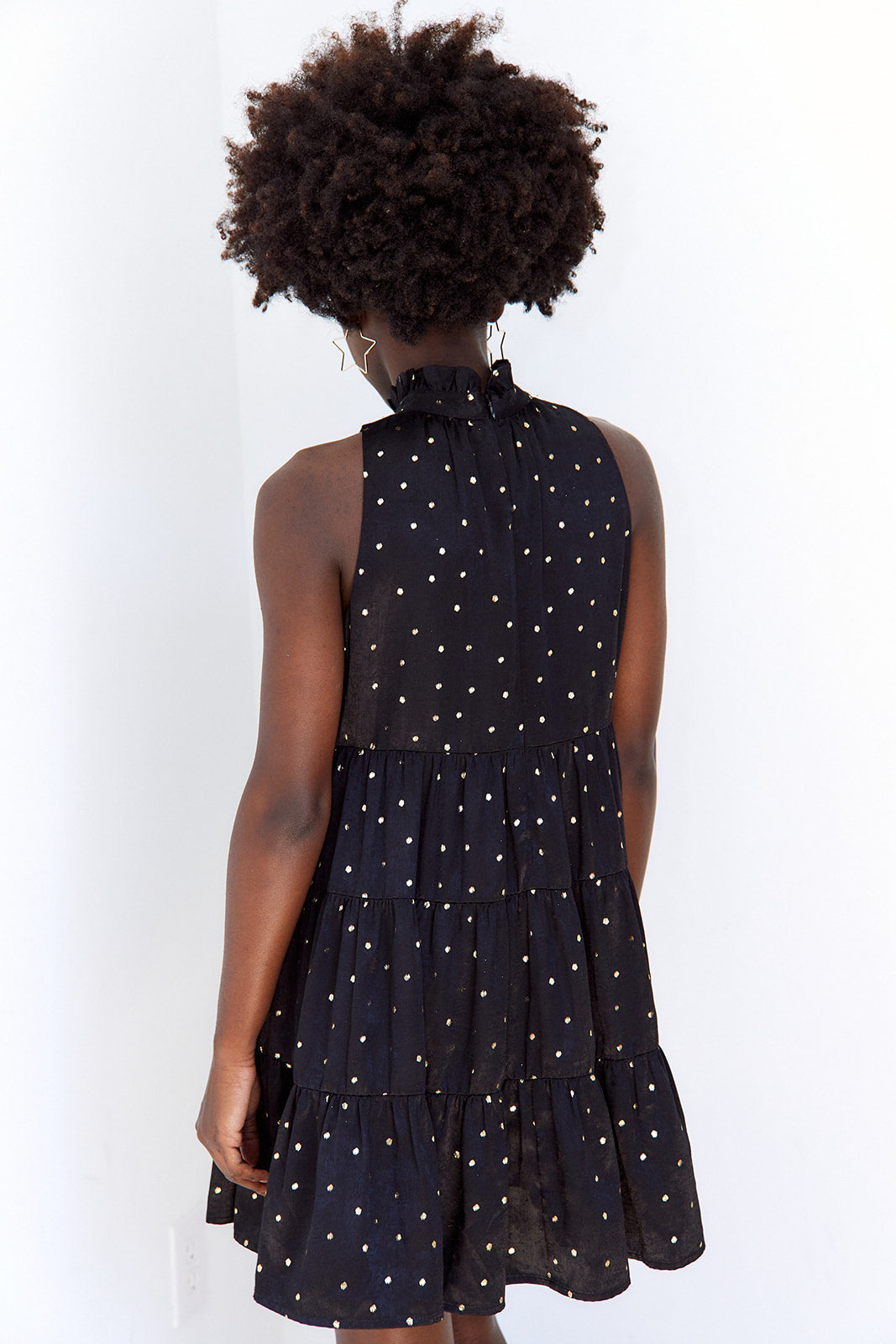 SALE - Mabel Tiered Polka Dot Mini Dress