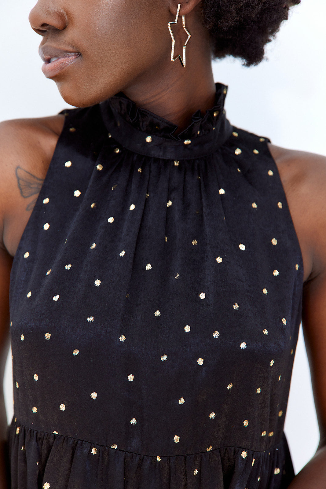 SALE - Mabel Tiered Polka Dot Mini Dress