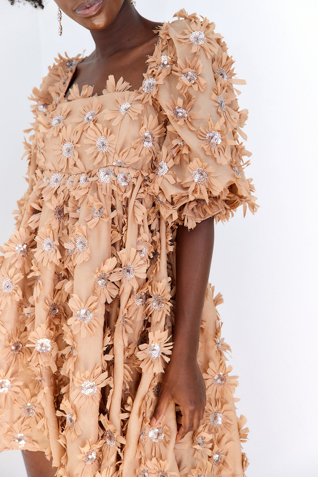 SALE - Halle Floral Babydoll Mini Dress
