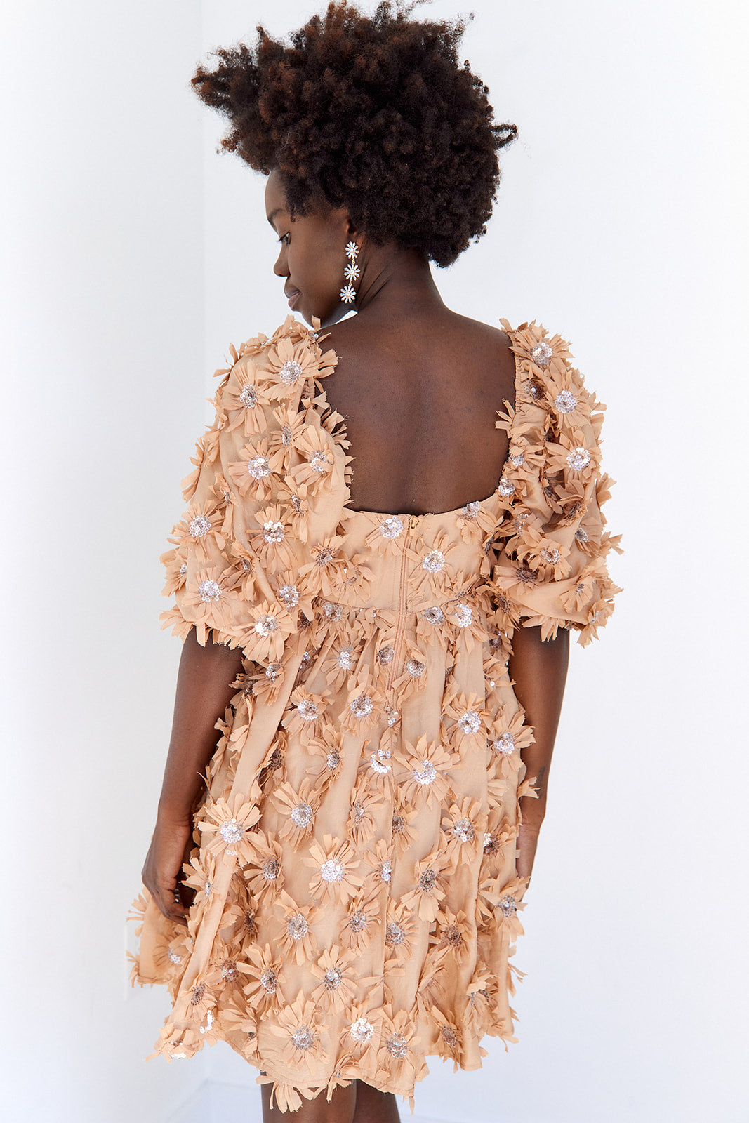 SALE - Halle Floral Babydoll Mini Dress