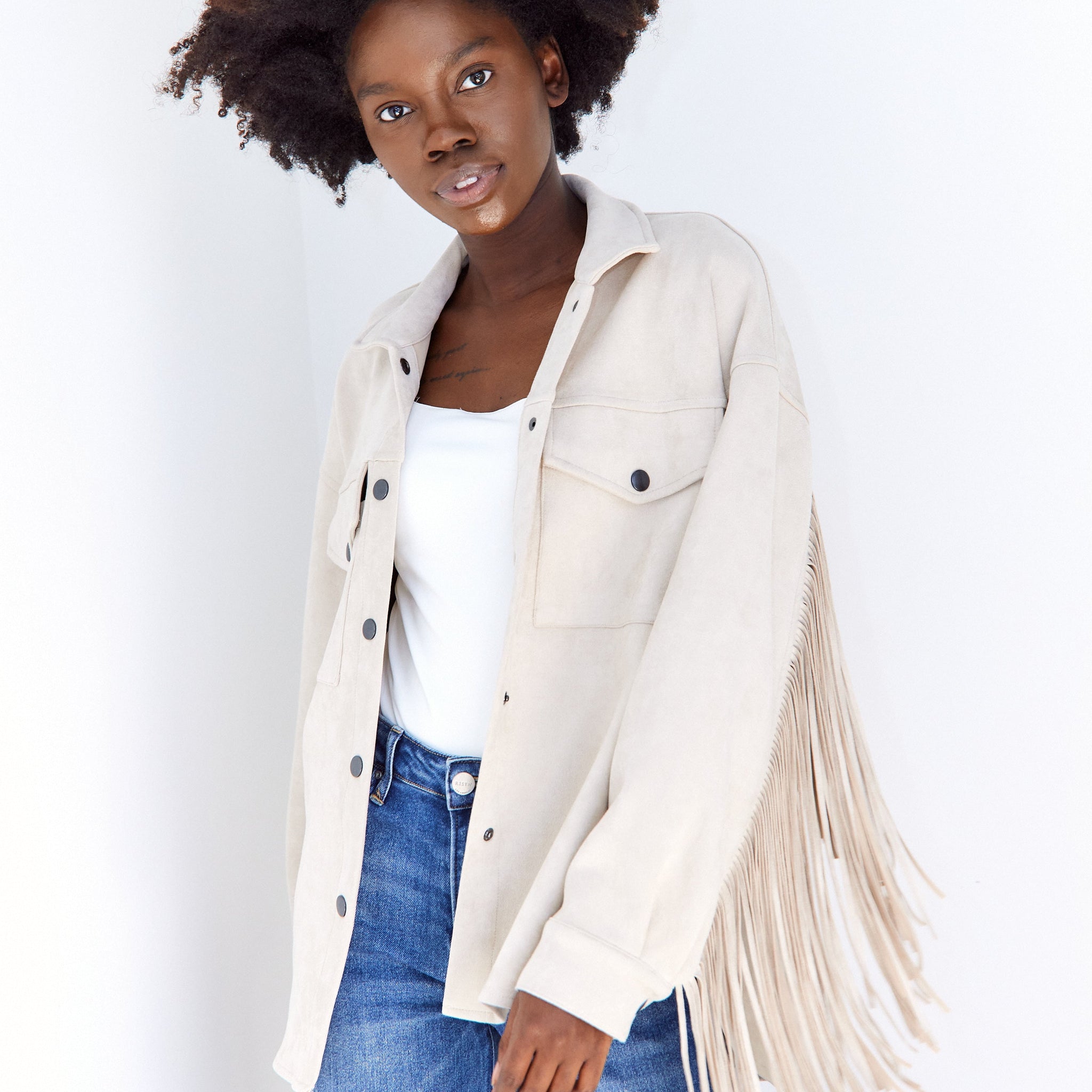 SALE - Rachelle Fringe Jacket