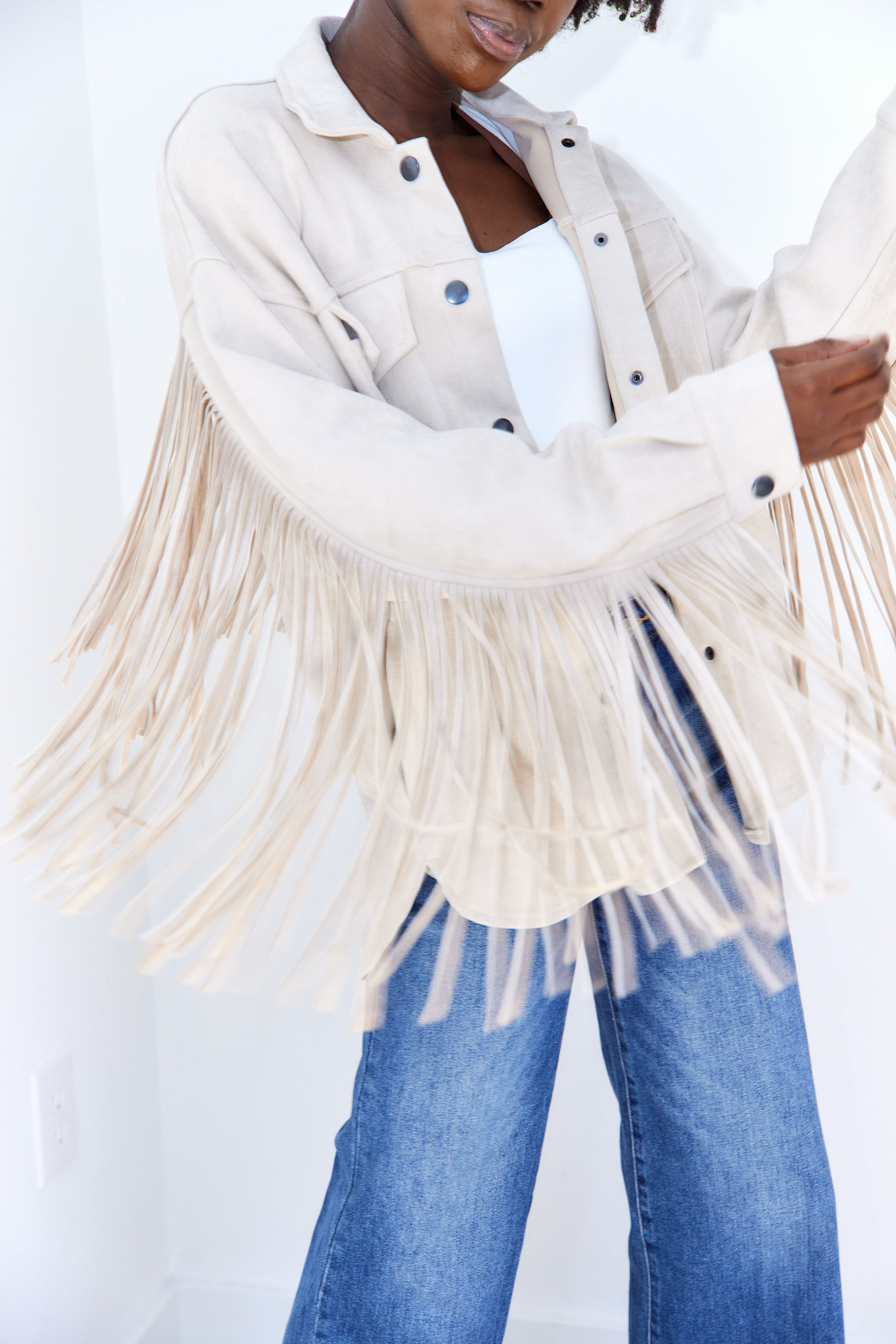 SALE - Rachelle Fringe Jacket