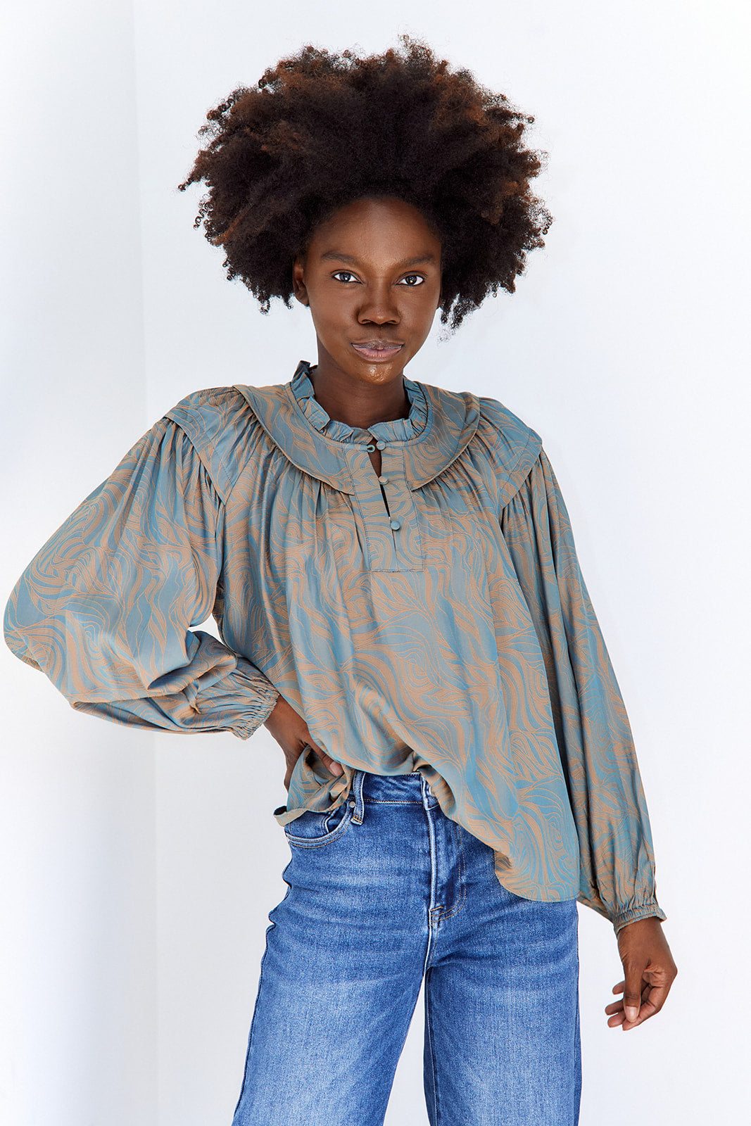 SALE- Gigi Printed Blouse