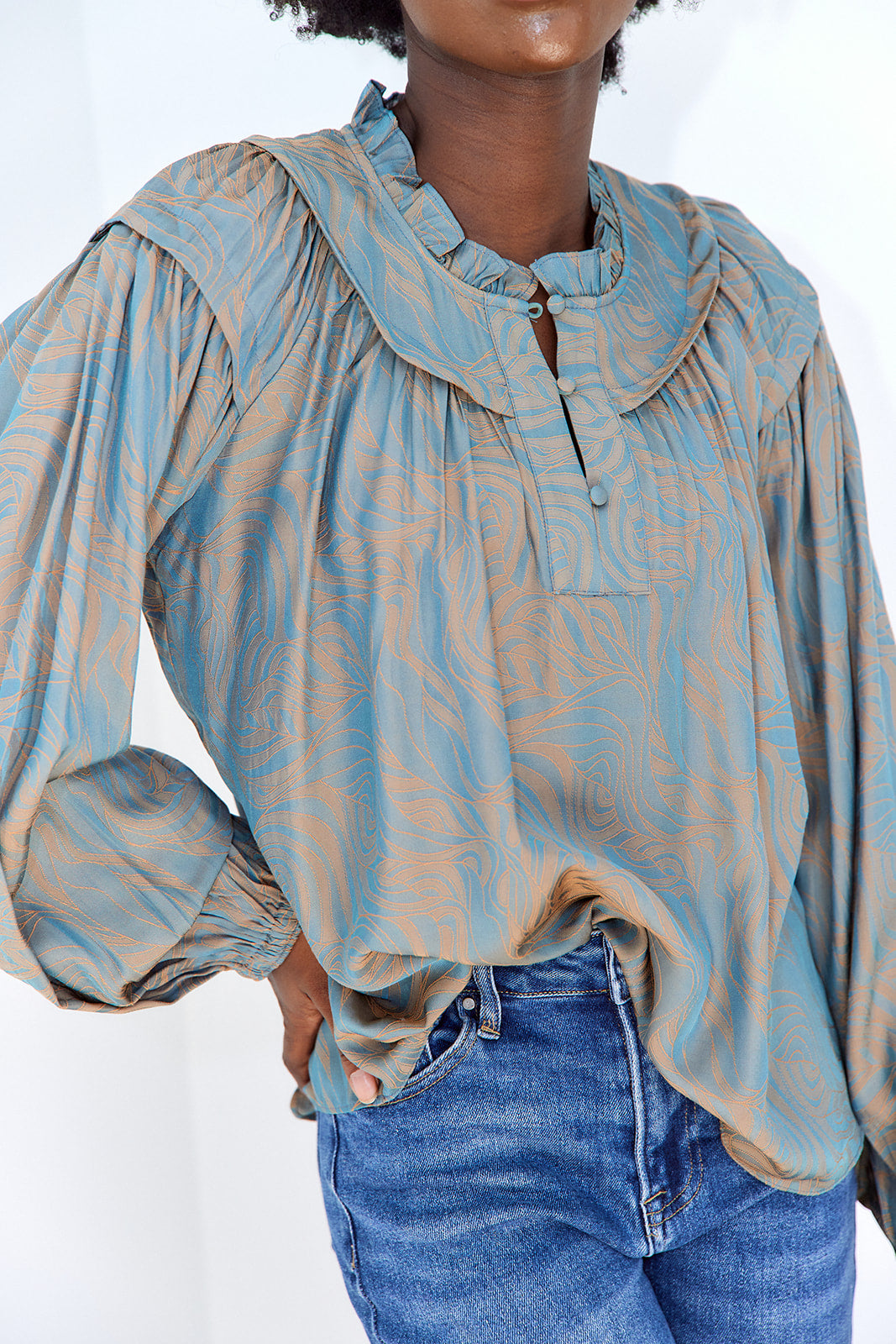 SALE- Gigi Printed Blouse
