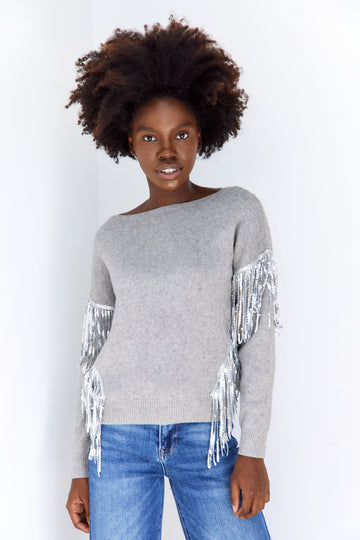 SALE - Adley Sequin Detail Sweater